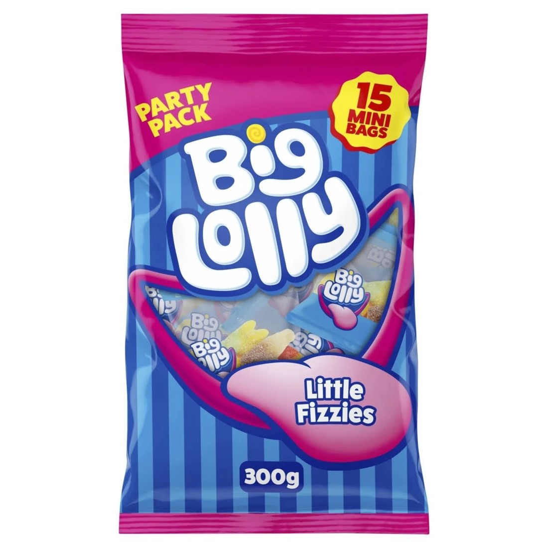 1 15 Pack Big Lolly Party Pack Mix 300g, 1 of 2