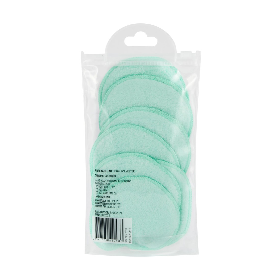 3 OXX Skincare 7 Pack Facial Cleansing Pads - Mint, 3 of 3