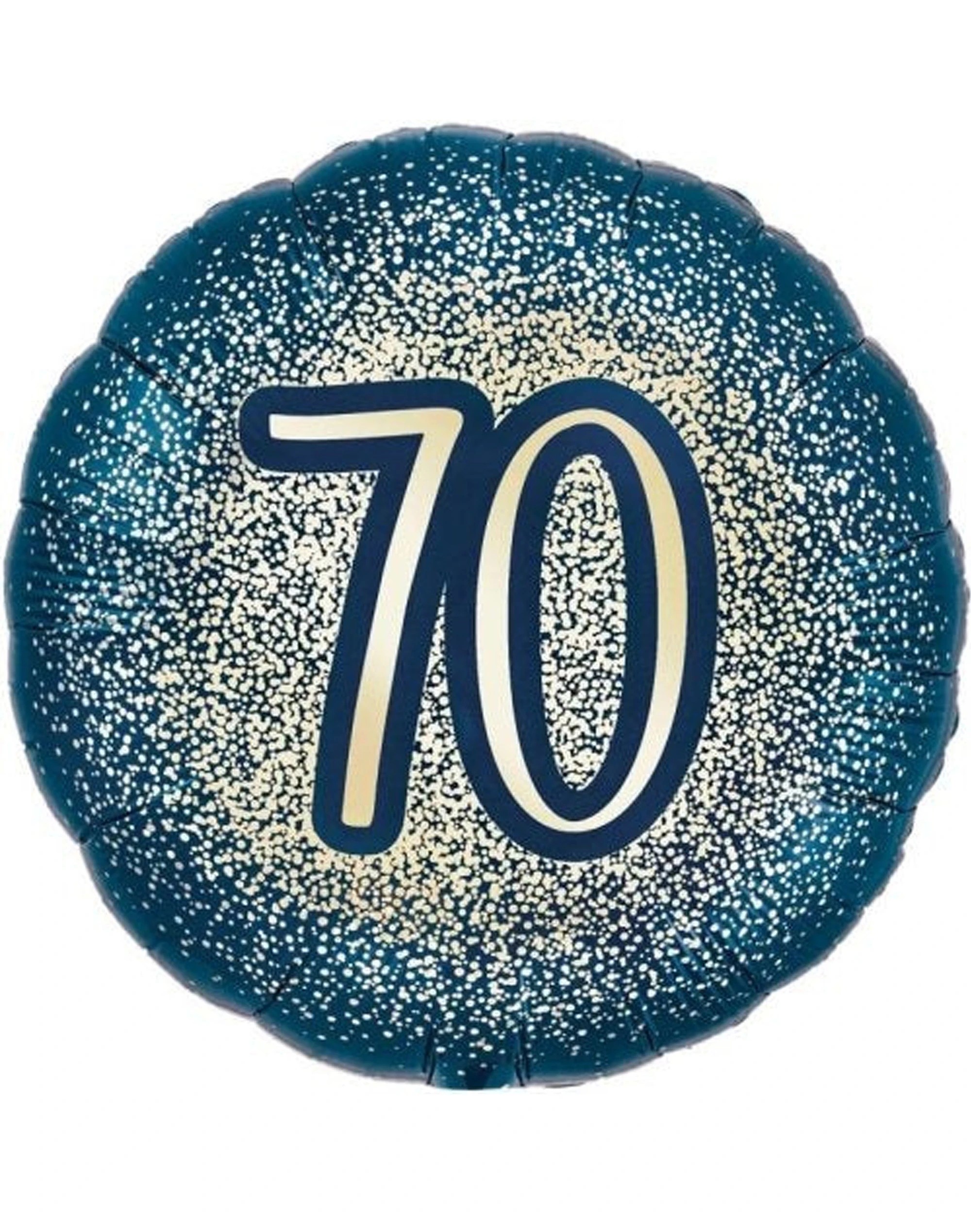 1 Alpen Foil Balloon Glitter Number 70 Birthday Decor 45cm Navy - Multi, 1 of 1