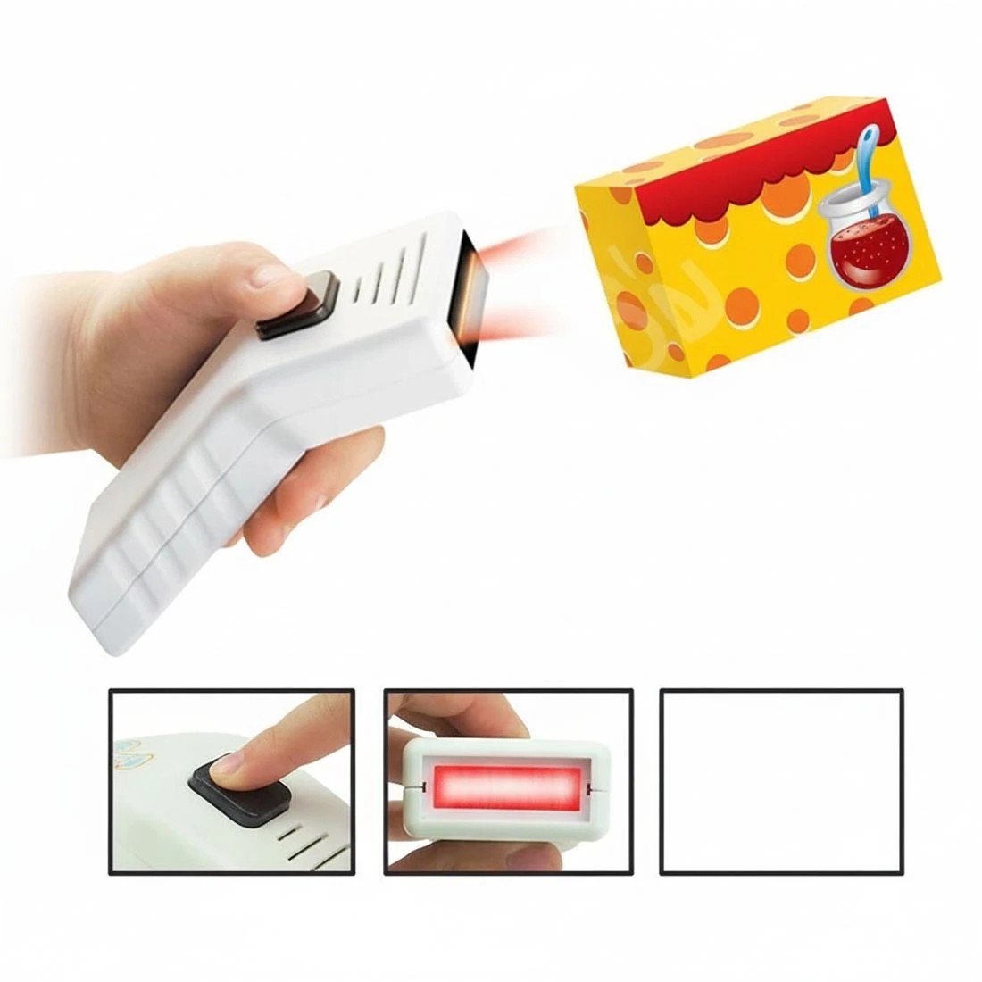 6 Keezi Kids Pretend Role Play Supermarket 24 Piece Playset Cash Register Trolley - Multi, 6 of 6