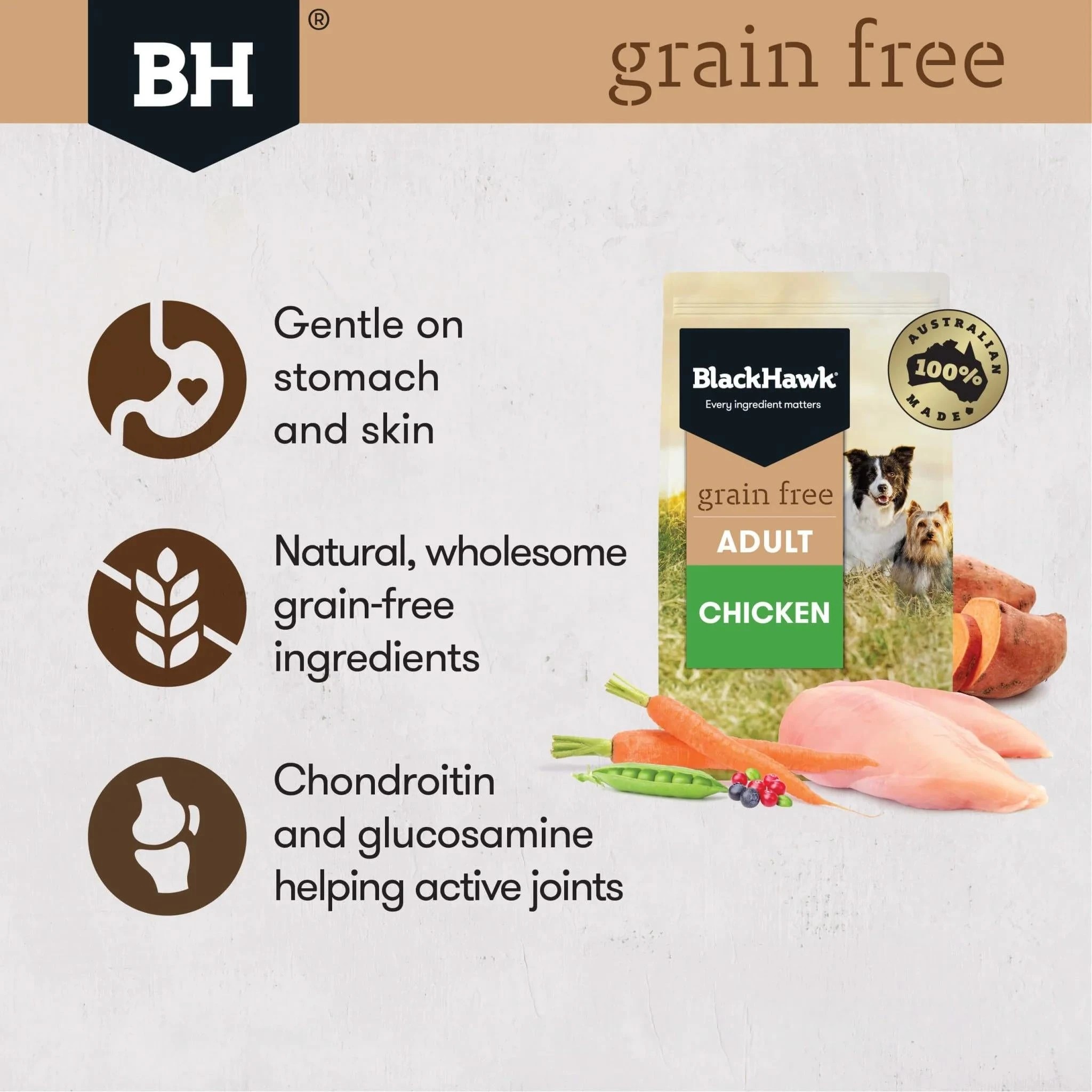 2 Black Hawk Grain Free Chicken 100g 9pk, 2 of 2