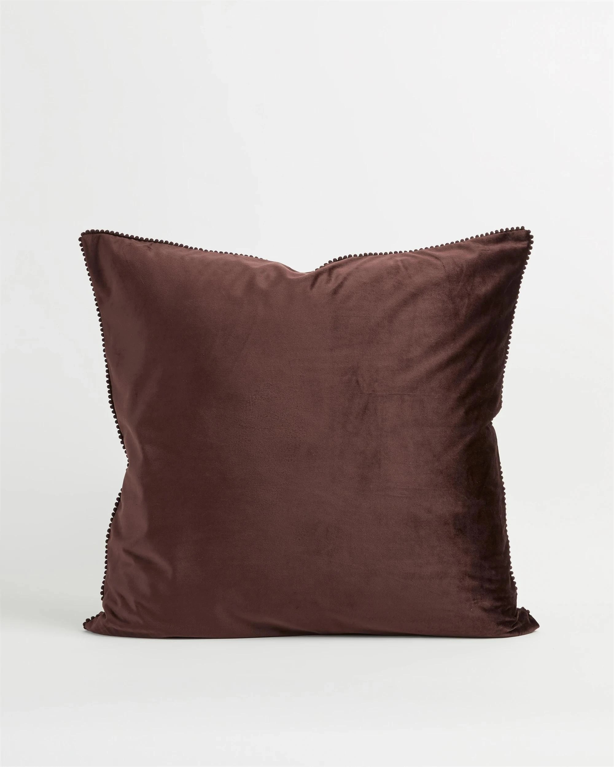 1 Target Lacy Velvet European Pillowcase - Queen Bed - Brown, 1 of 3