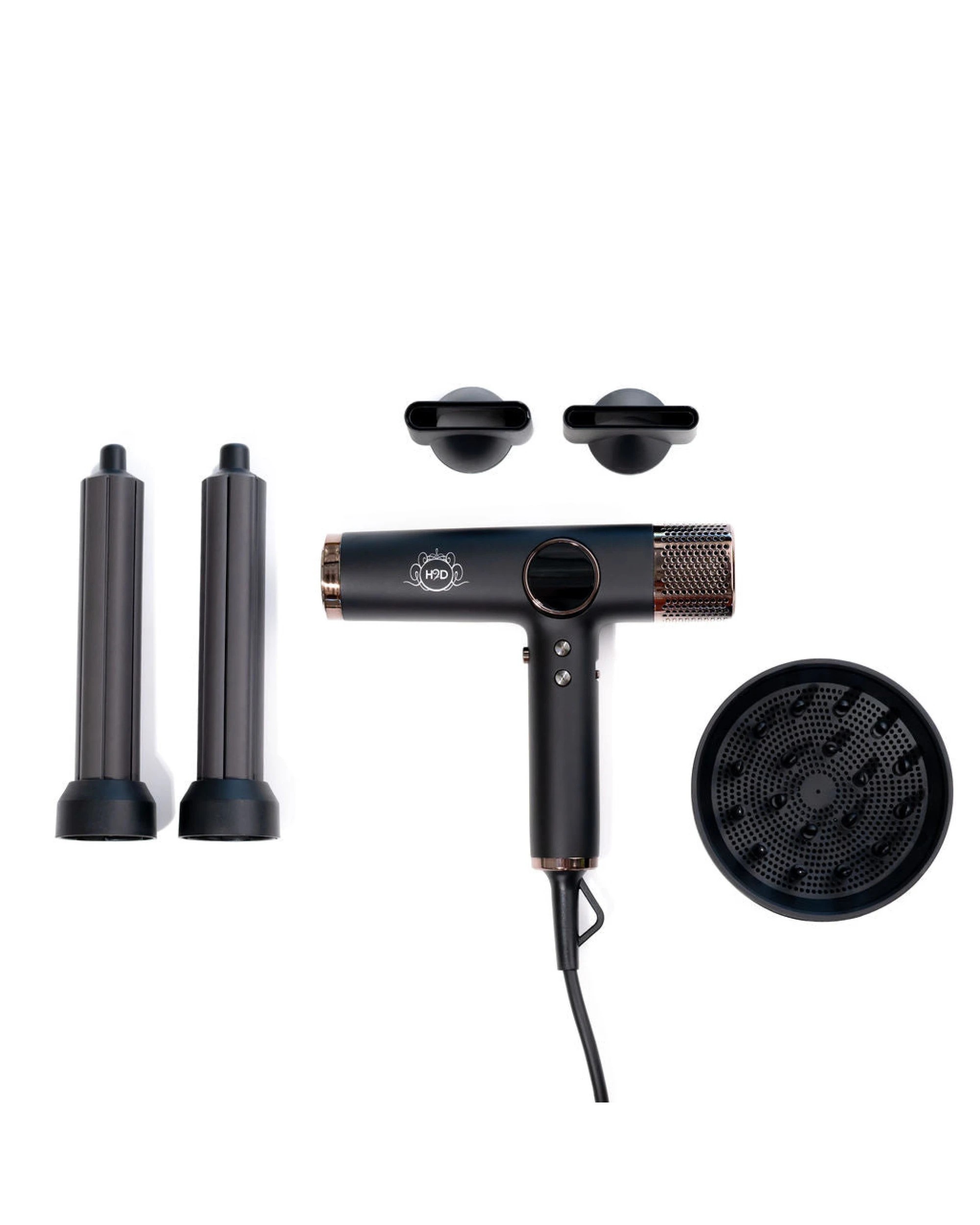 8 H2D 4-in-1 Xtreme Ionic Magnetic Hairdryer + Styler Styling Iron - Black, 8 of 8