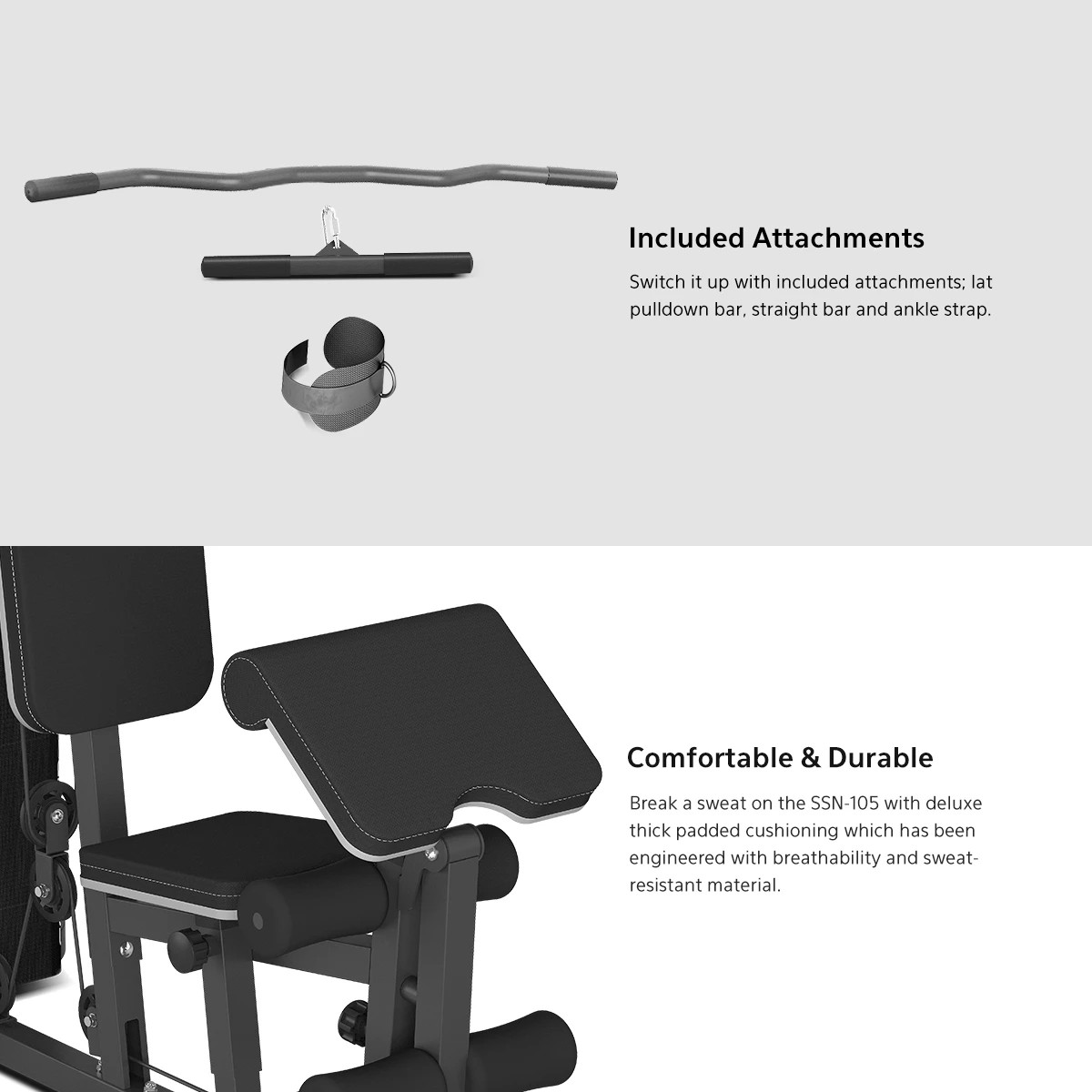 6 LSG SSN-105 Gym Station - Black, 6 of 8