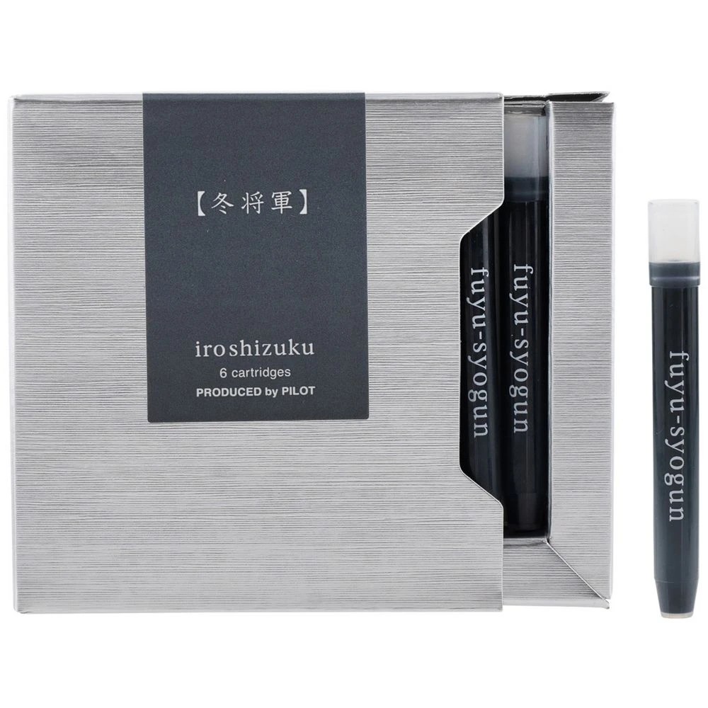 1 Iroshizuku Fountain Pen Ink Cartridge Old Man Winter 6Pk, 1 of 3
