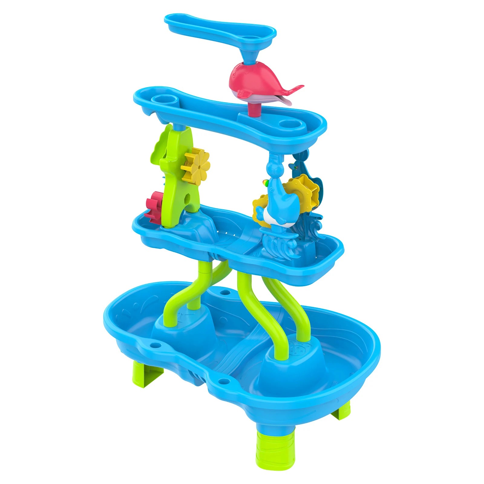 6 Advwin 4-Tier Kids Sand Water Table Activity Table Indoor Outdoor Sensory Playset - Multi, 6 of 8