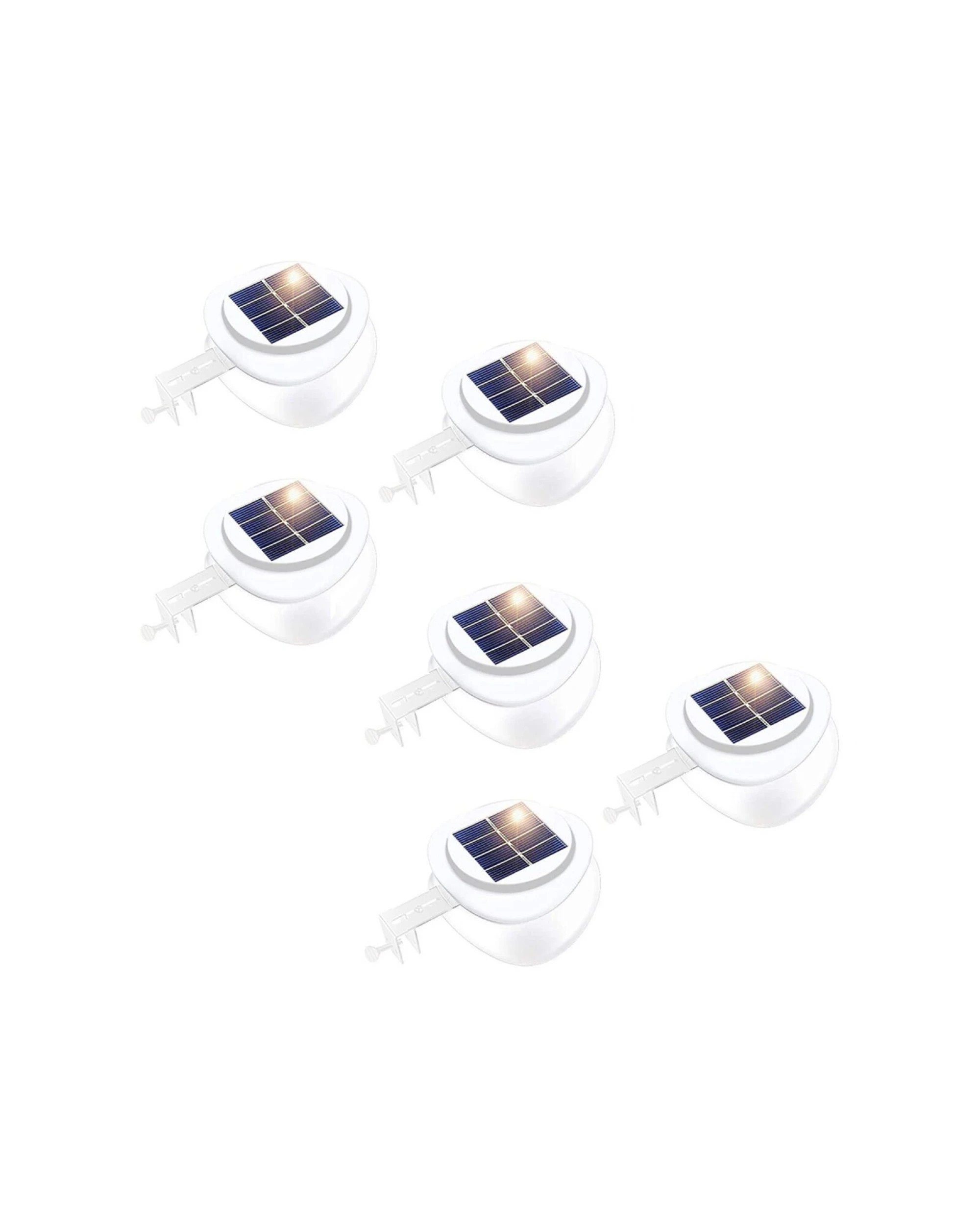 1 Lenoxx Solar Multipurpose Light (6-Piece, White) w/ Screw & Mount, Energy-Saving, 1 of 4