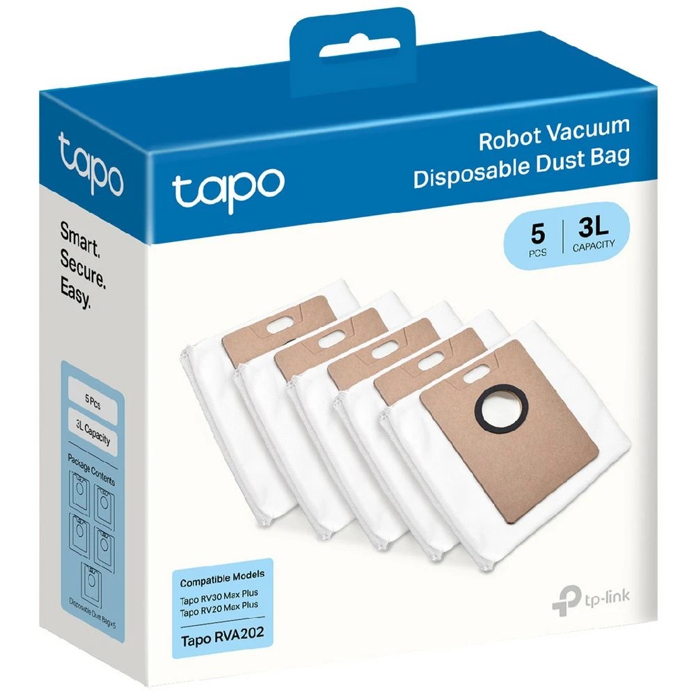 2 Tapo Robot Vacuum Disposable Dust Bag 5 Pack, 2 of 5