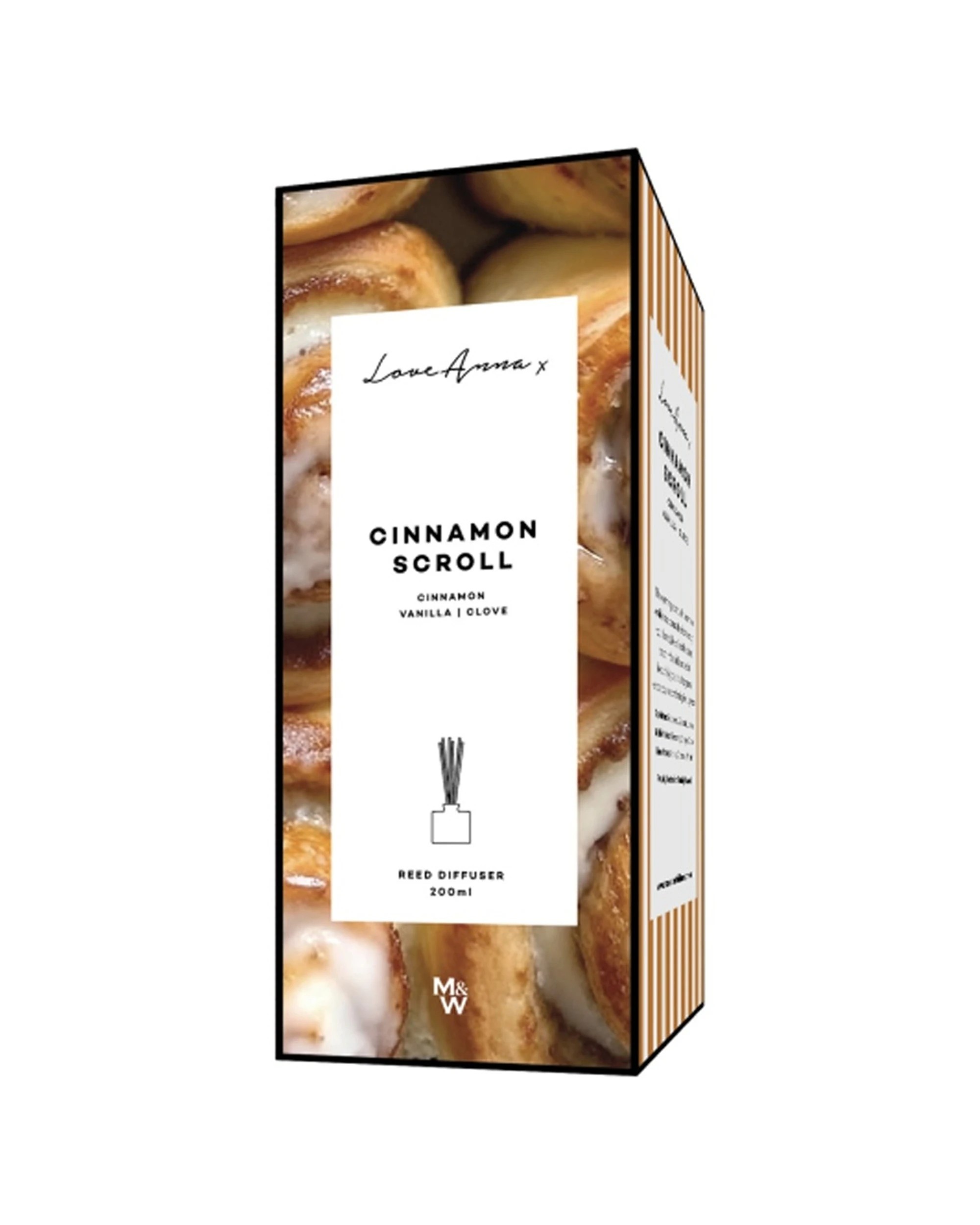 2 Love Anna X Kitchen Delights Reed Diffuser Cinnamon Scroll Home Fragrance 200ml - Brown, 2 of 2