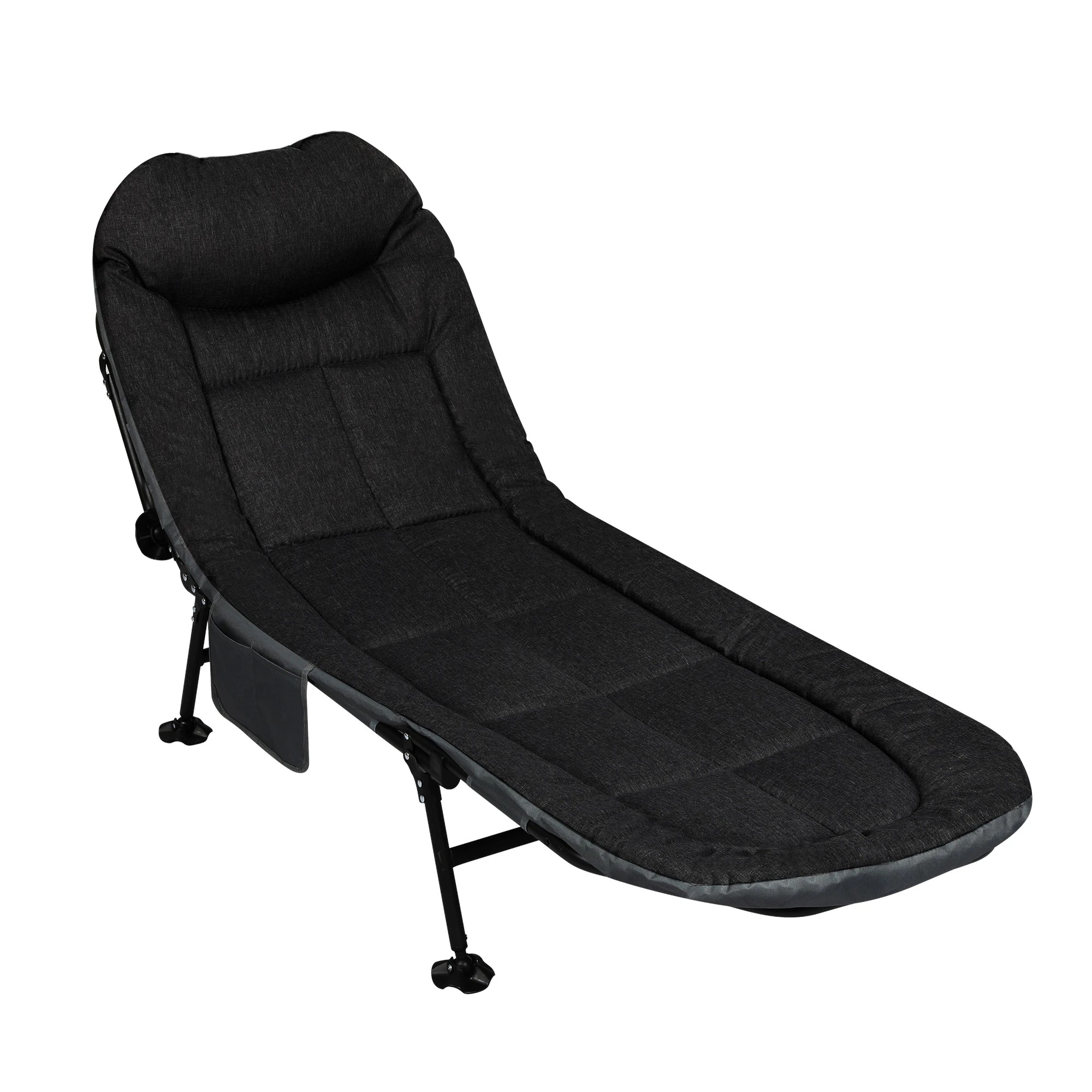 1 Levede Folding Bed Recliner - Black, 1 of 9