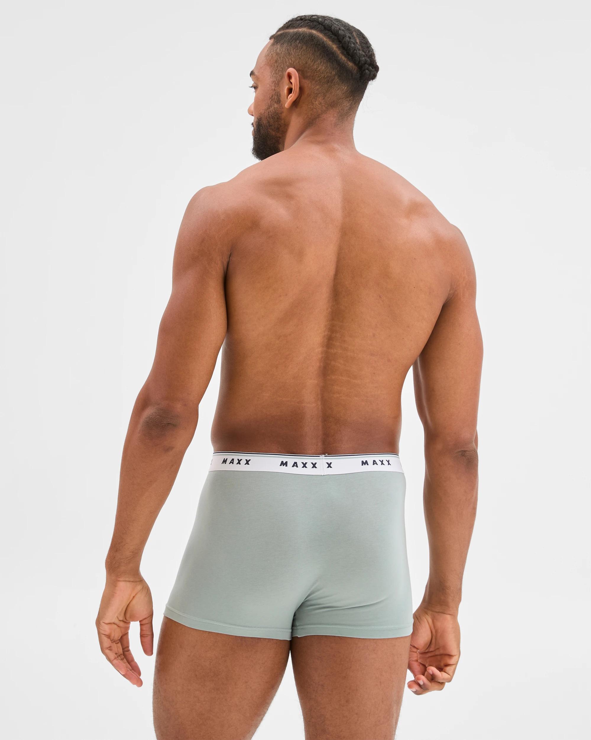 3 Maxx Australian Cotton 3 Pack Hipster Trunks MULTI, 3 of 4