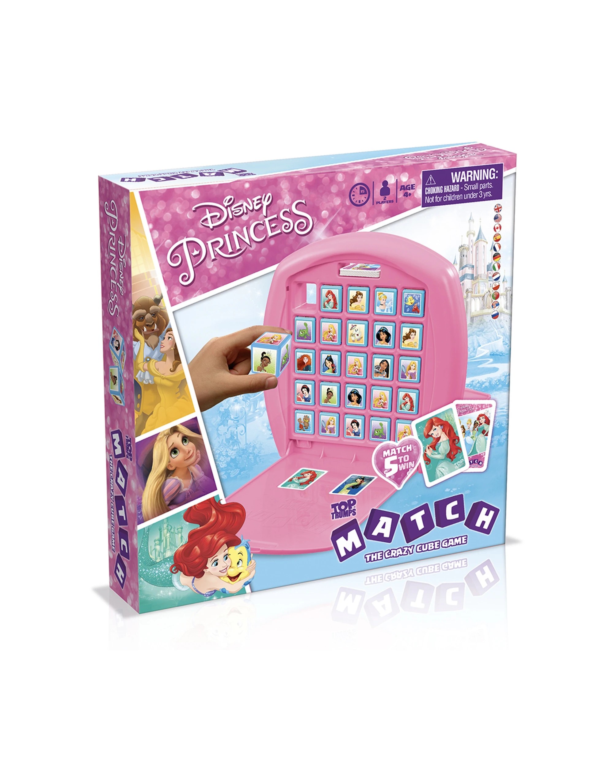 1 Top Trumps Match Disney Princess Kids Family Tabletop Matching Card Game - Multi, 1 of 5