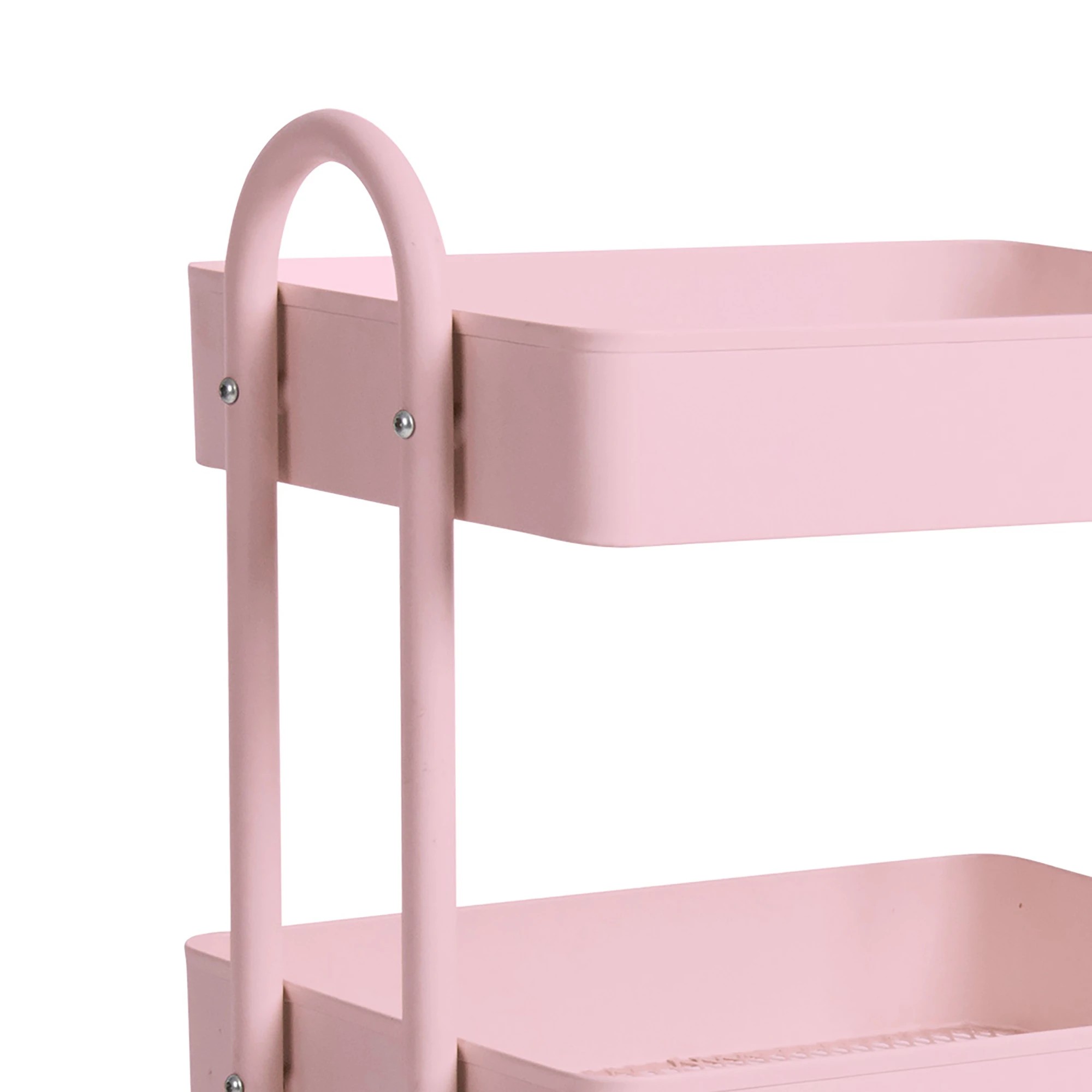 3 Levede 4 Tiers Storage Trolley Pink, 3 of 7