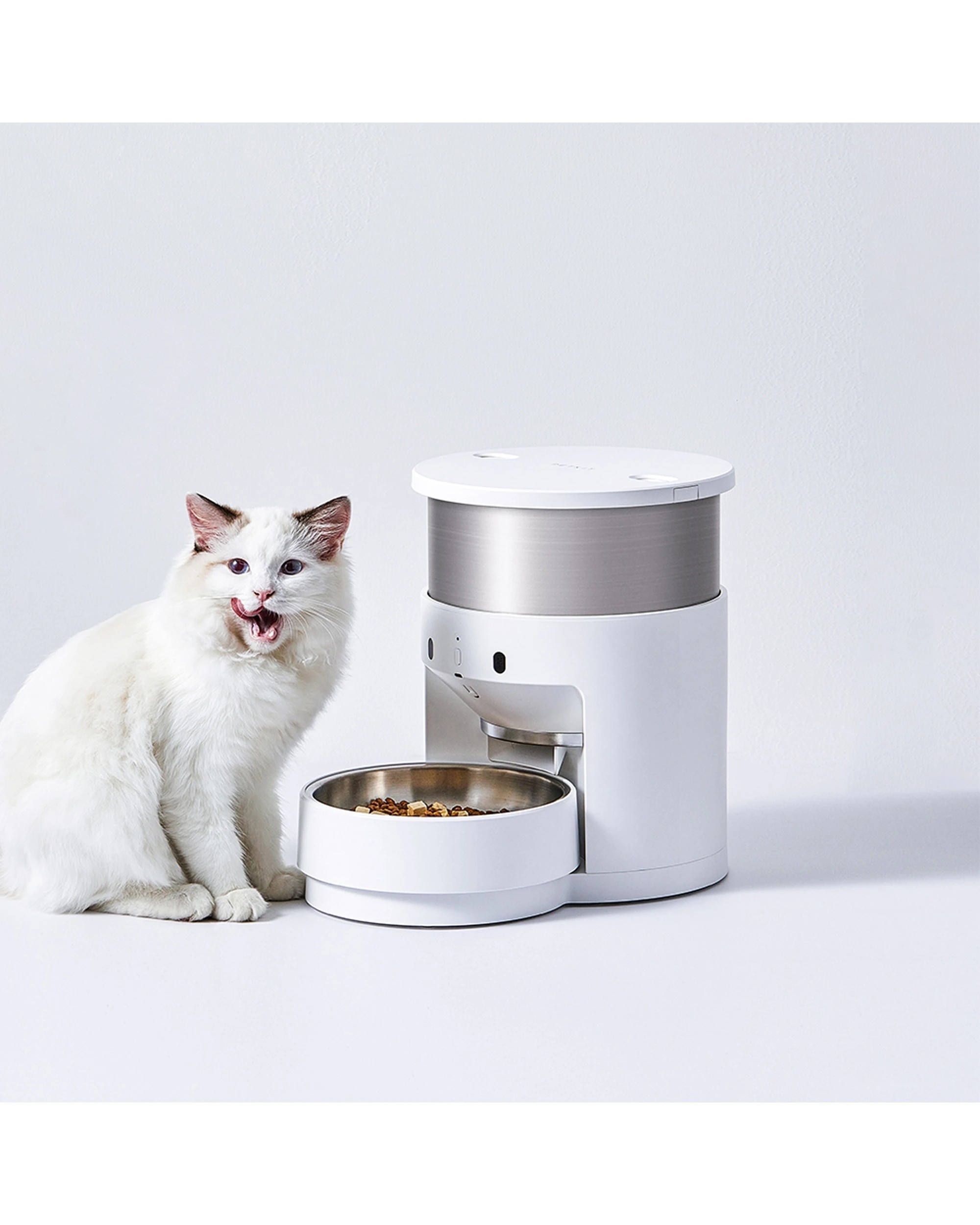 2 Petkit Fresh Element 3 Smart Pet Feeder 3L Automatic Wi-Fi Stainless Steel - White, 2 of 4