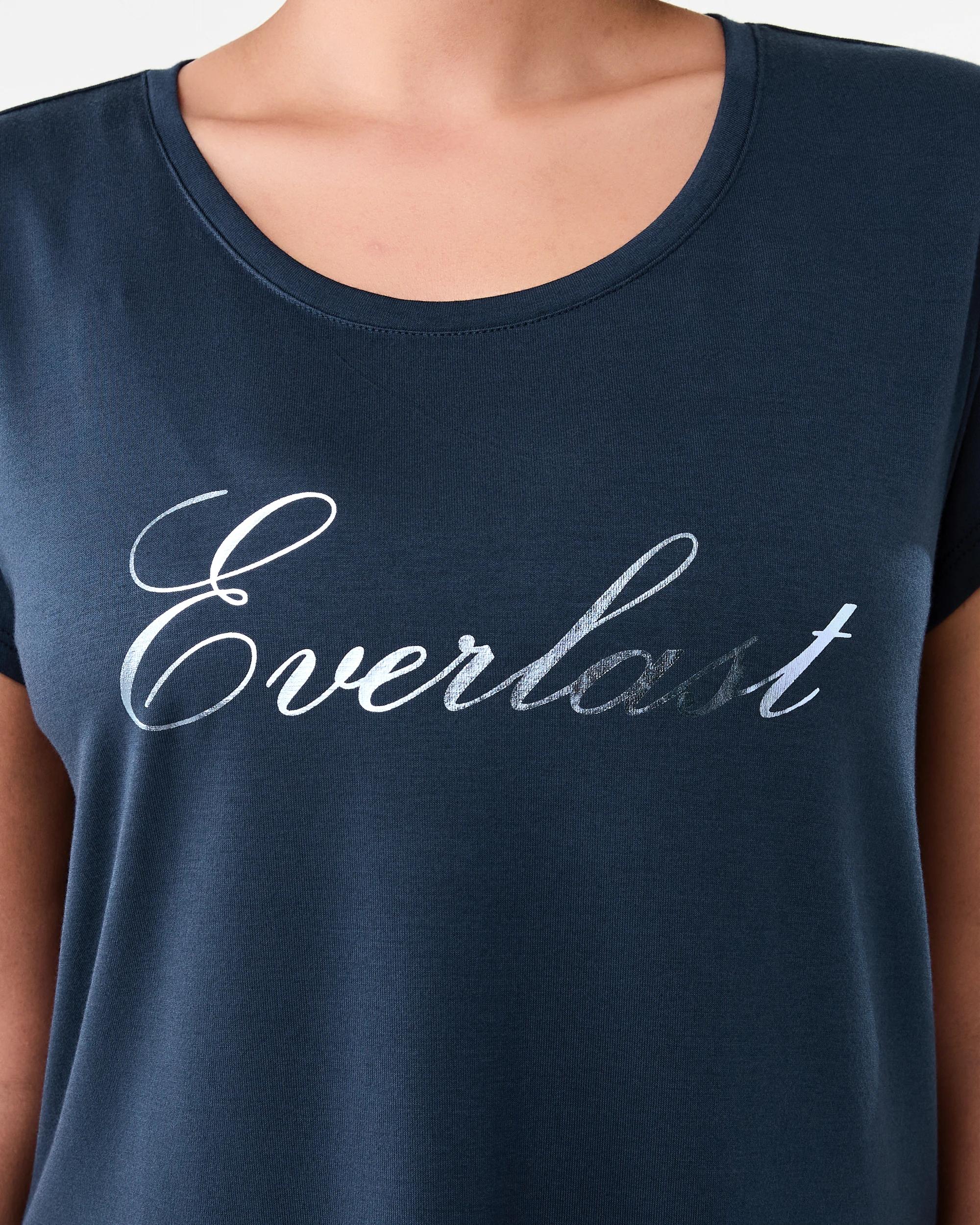 6 Everlast Womens Scoop Neck T-shirt Mood Indgo, 6 of 7