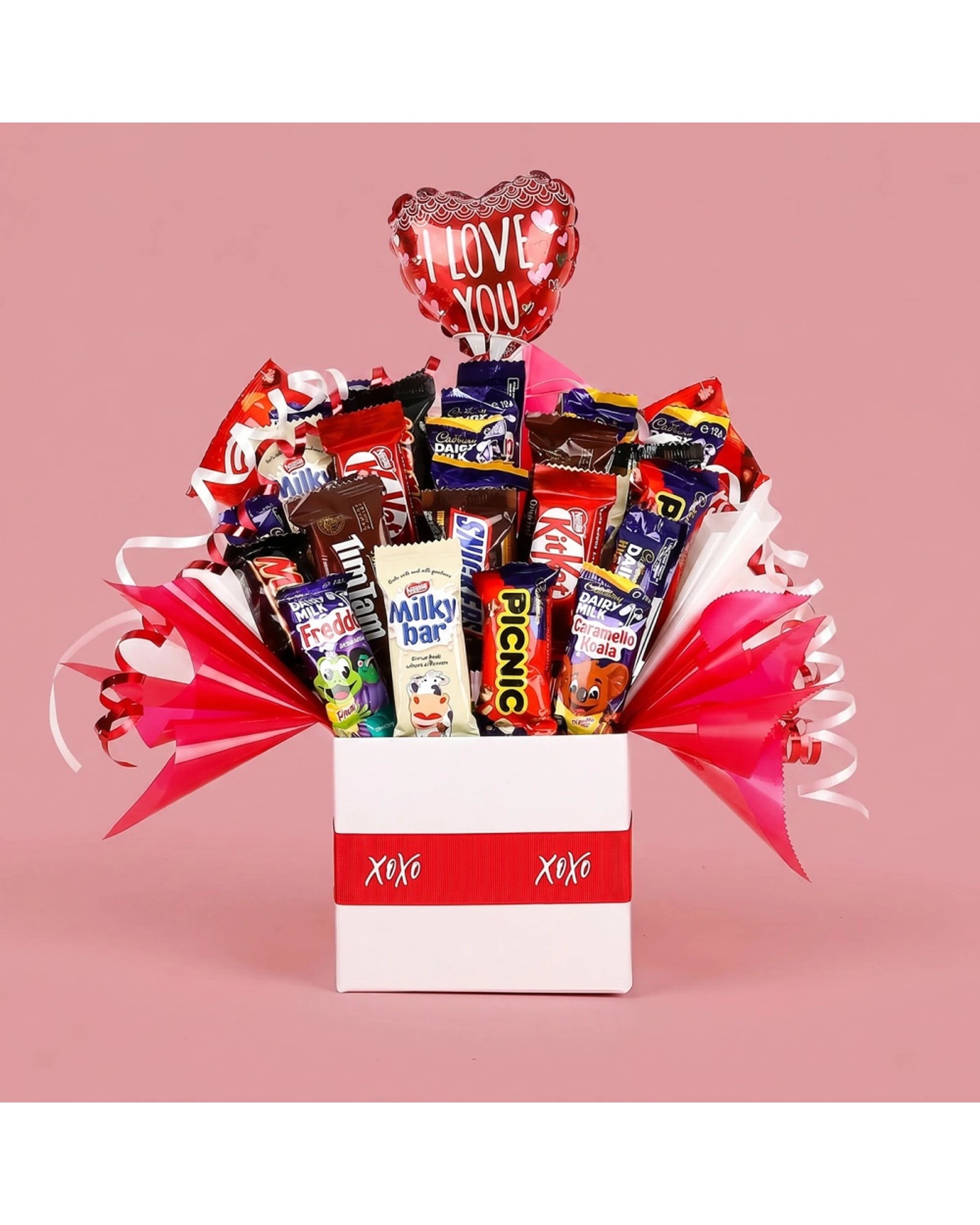 2 Gift Basket Love Chocolate Bouquet Romantic Sweets Hamper Set - Multi, 2 of 4