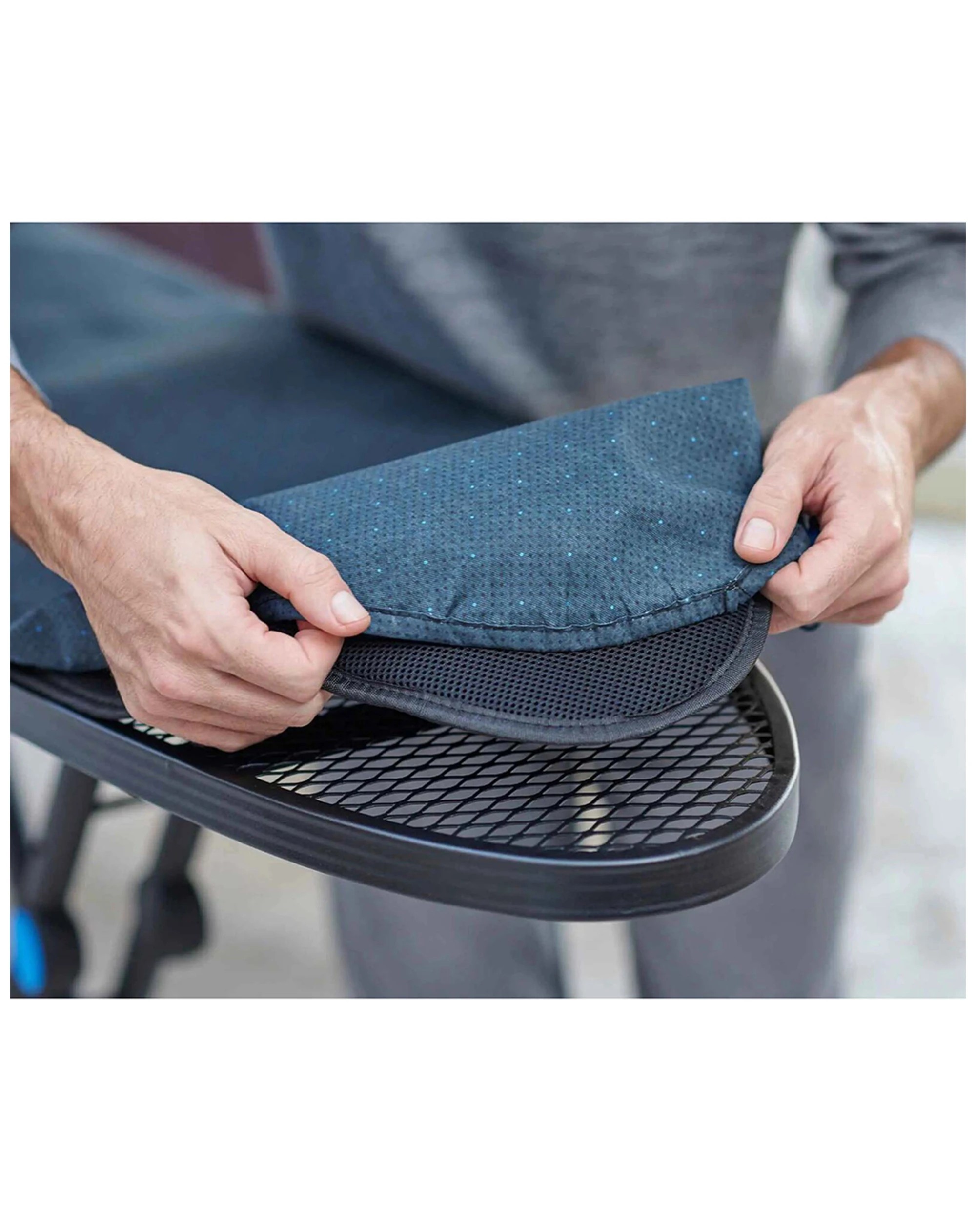 3 Joseph & Joseph Glide Plus Advanced Ironing Board Cover Multi Layer W/ Iron Rest - Blue, 3 of 4