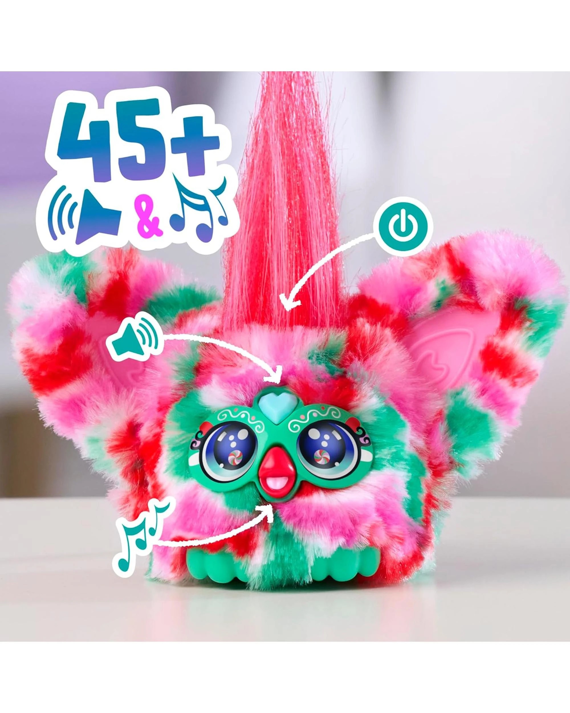 3 Furby Furblets Pep-Mint Christmas Furblet, 3 of 8