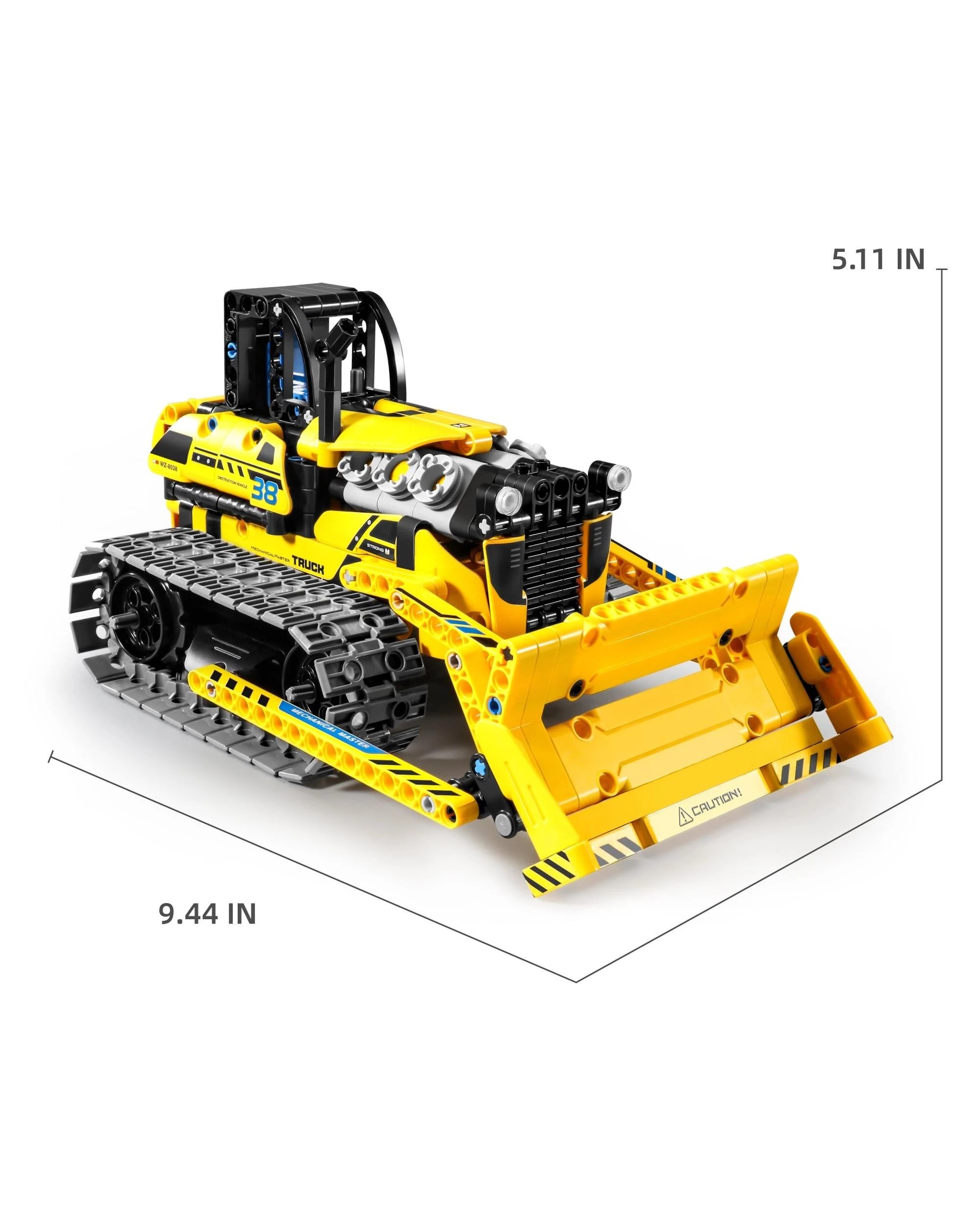 9 iM.Master Mechanical Master Remote Control Crawling Bulldozer 3-in-1 452 Piece Model Kit - 8038, 9 of 10