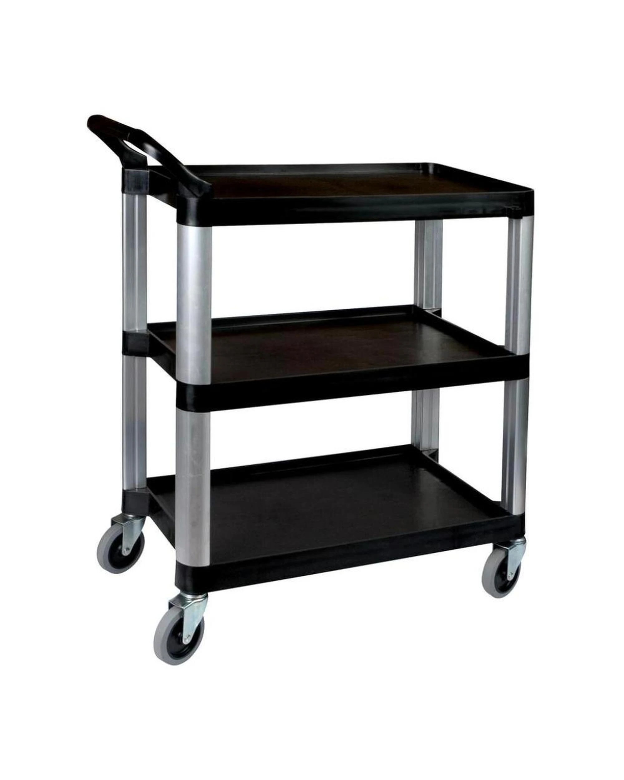 1 Sunnex Utility Trolley 3 Tier Black 800x380x880mm, 1 of 1