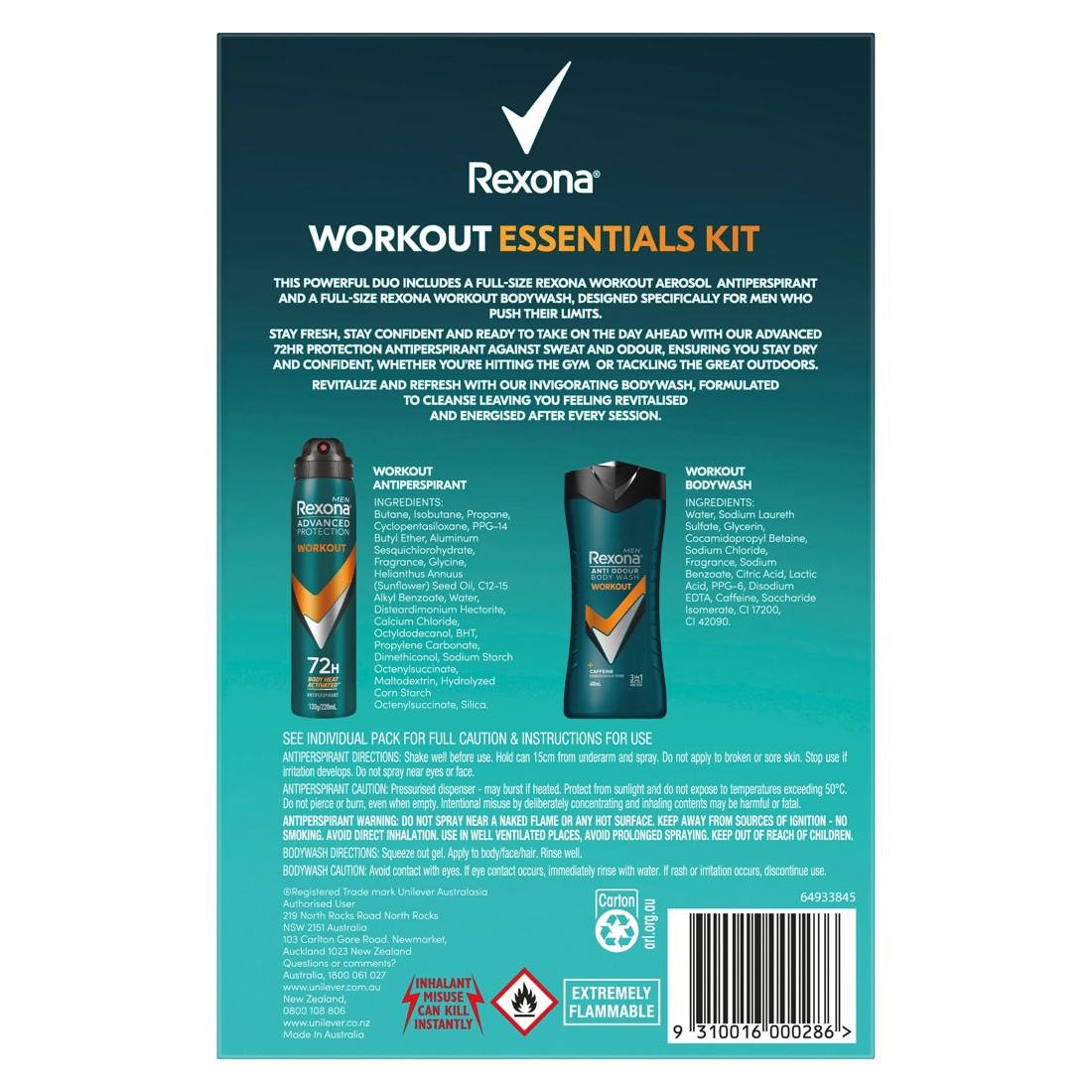 2 Rexona Workout Essentials Kit, 2 of 3