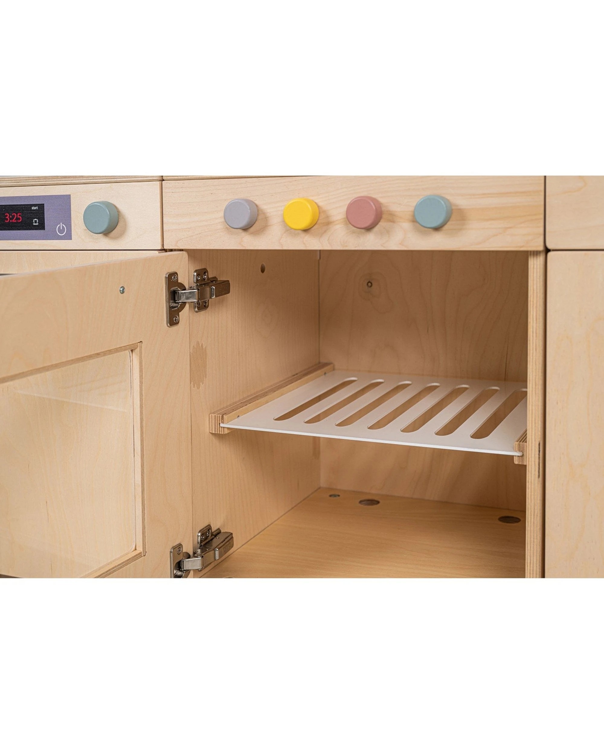 6 Educo Stove Adjustable Height Pretend Cooking Play Toy With Knobs - Multi, 6 of 6