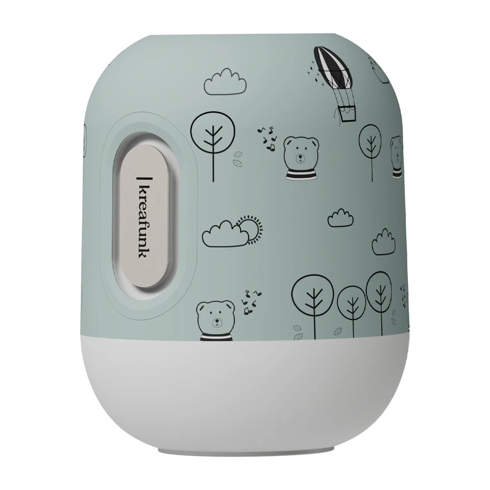 1 Kreafunk Kids Glowie Bluetooth Speaker W/ Light Dusty - Green - Green, 1 of 4
