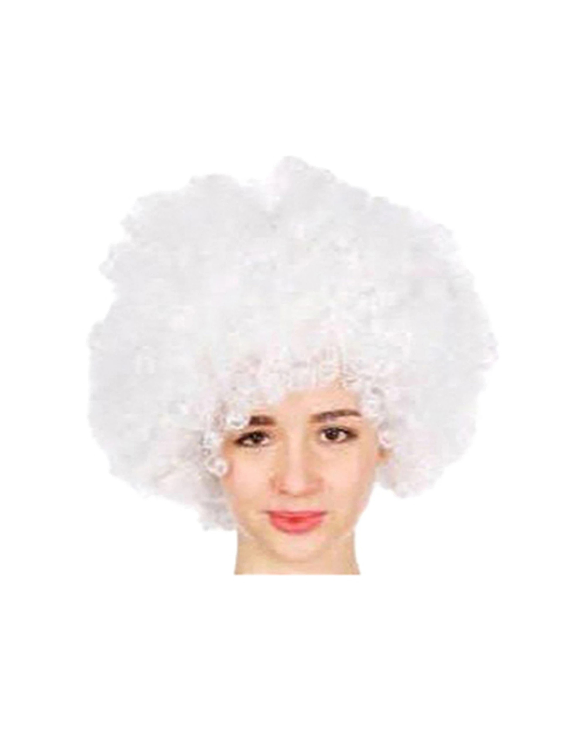 1 JD Party Mens Afro Wig Synthetic Curly Costume Accessory - White, 1 of 1