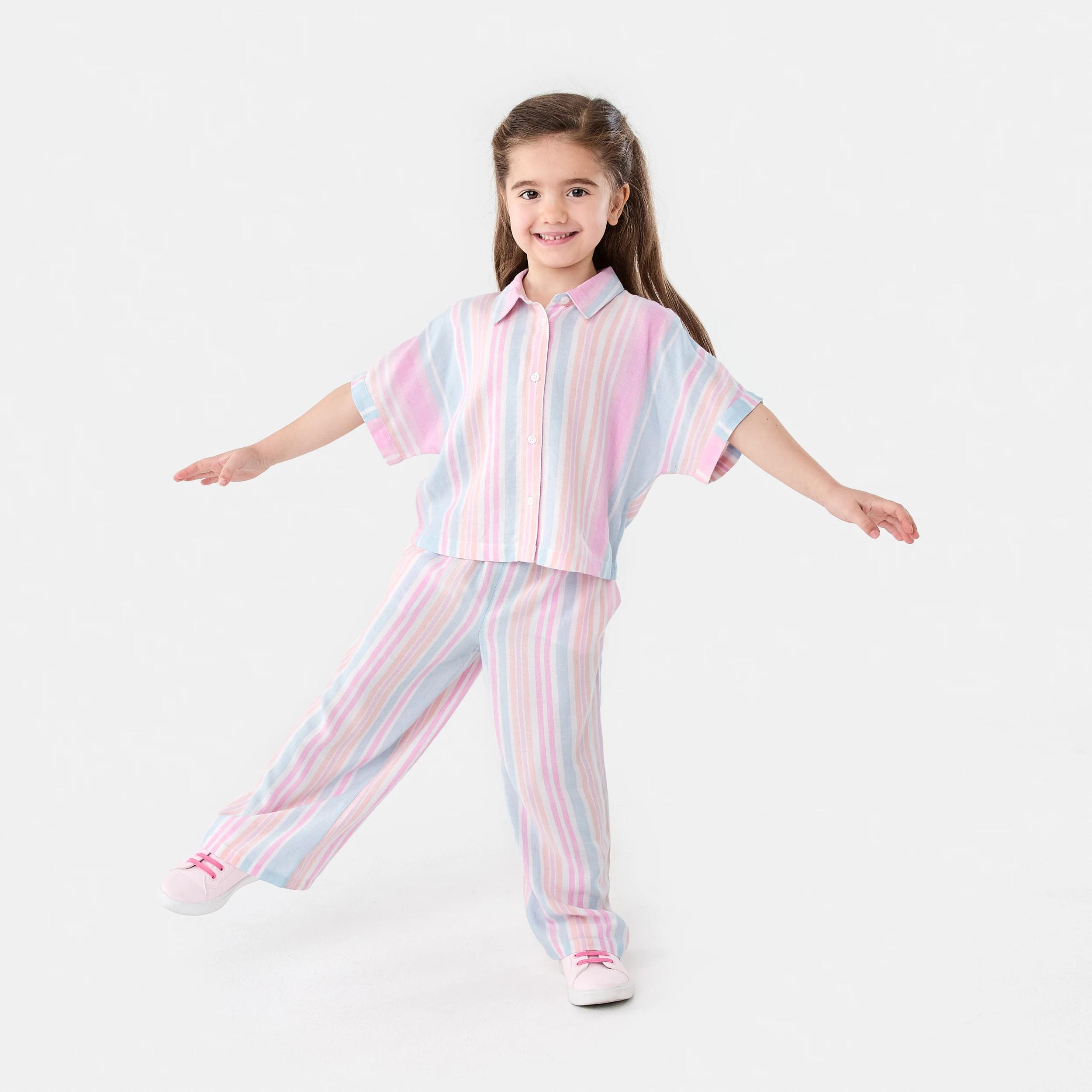 5 Wide Leg Pants Mul Stripe, 5 of 6