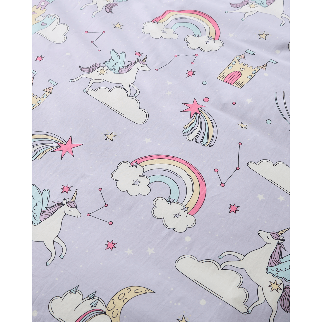 5 Target Molly Rainbow Australian Cotton Kids Quilt Cover Set
 - Single Bed
 - Purple, 5 of 6