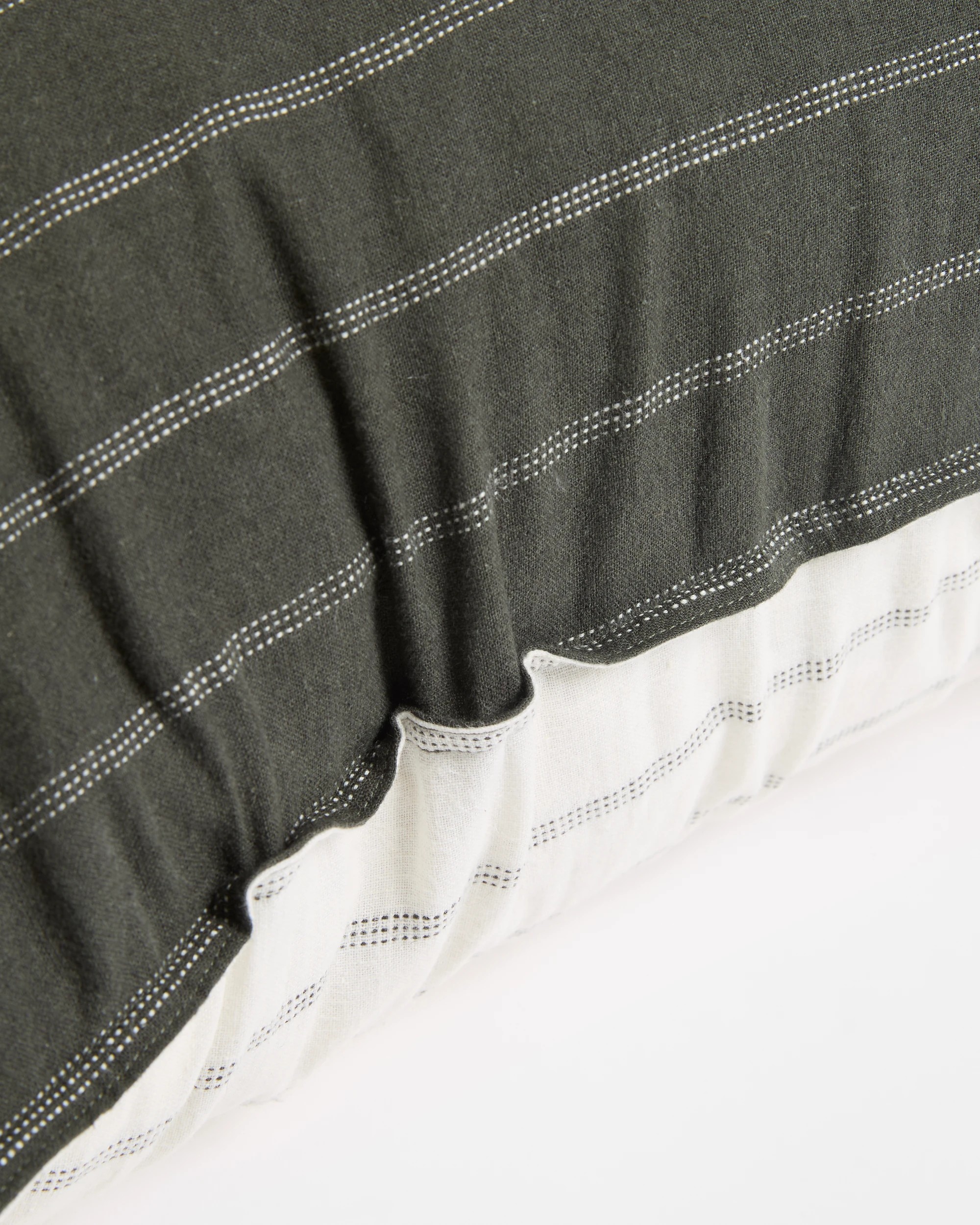 5 Target Adelle Stripe Linen/Cotton European Pillowcase - Queen Bed - Green, 5 of 8