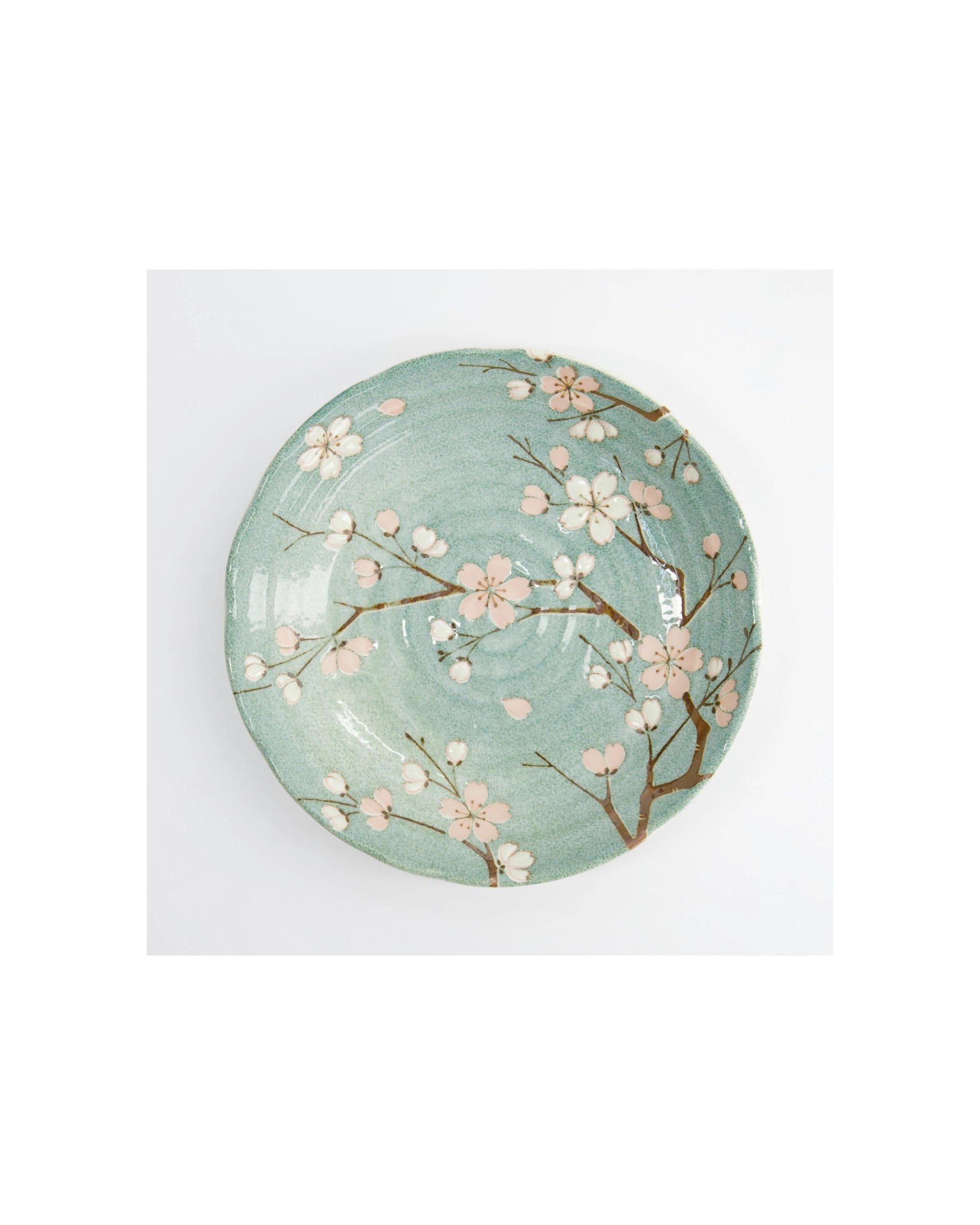 5 Tokyo Design Studio Fujisakura Plate Elegant Design 22x4cm - Green, 5 of 5