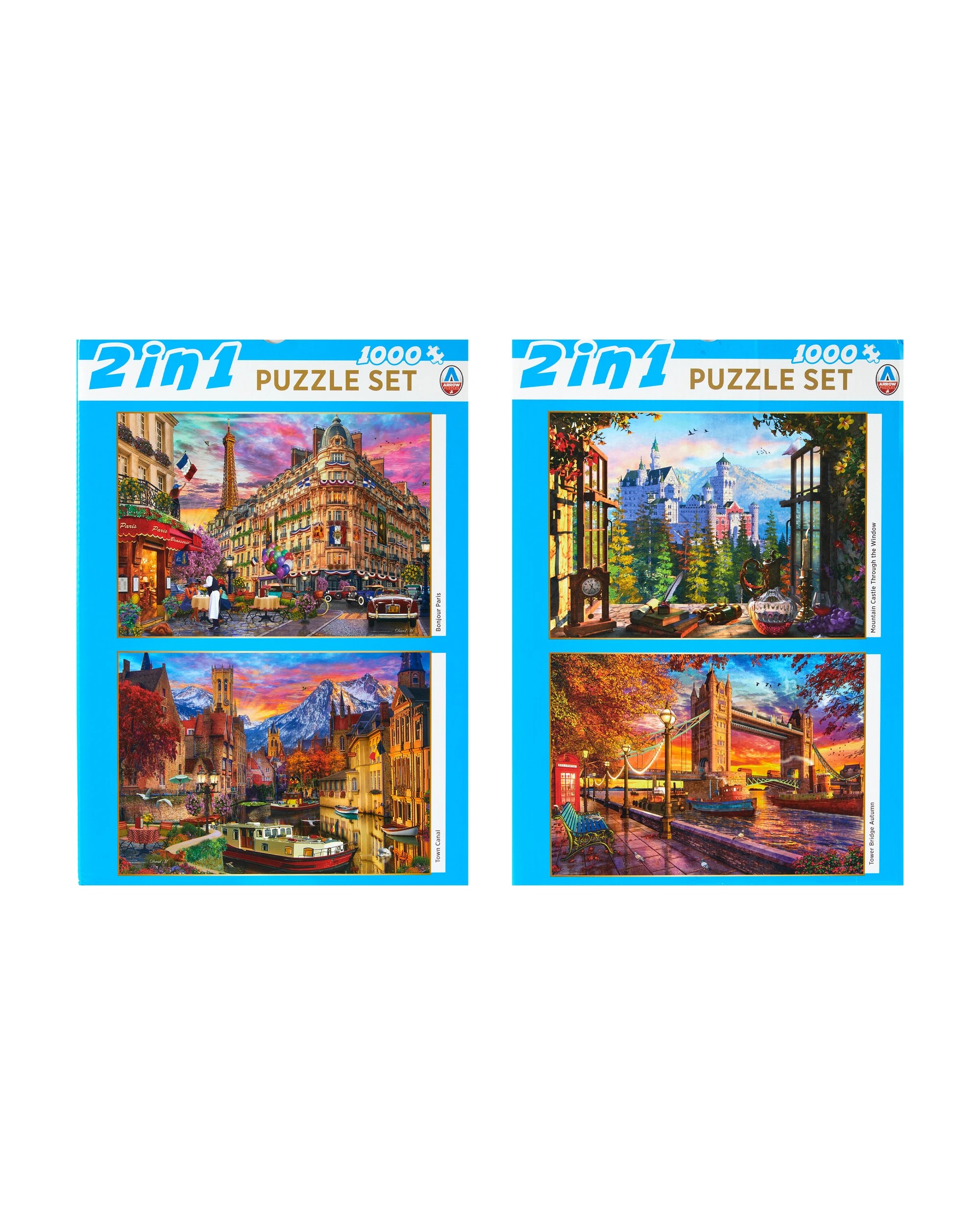 4 1000 Piece 2 in 1 Arrow Puzzle Set - Assorted, 4 of 4
