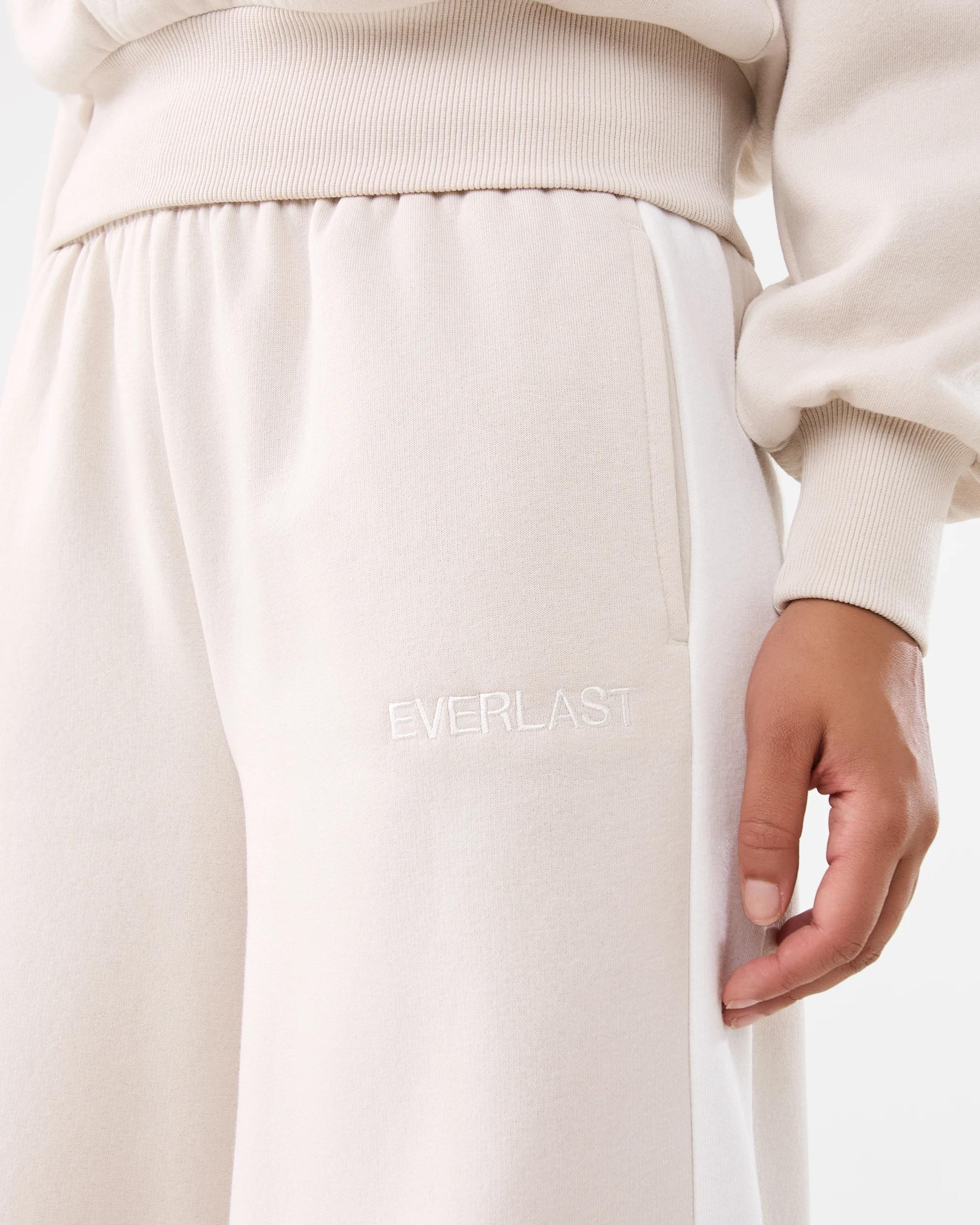 6 Everlast Womens Panel Wide Leg Trackpants Cool Beige, 6 of 7