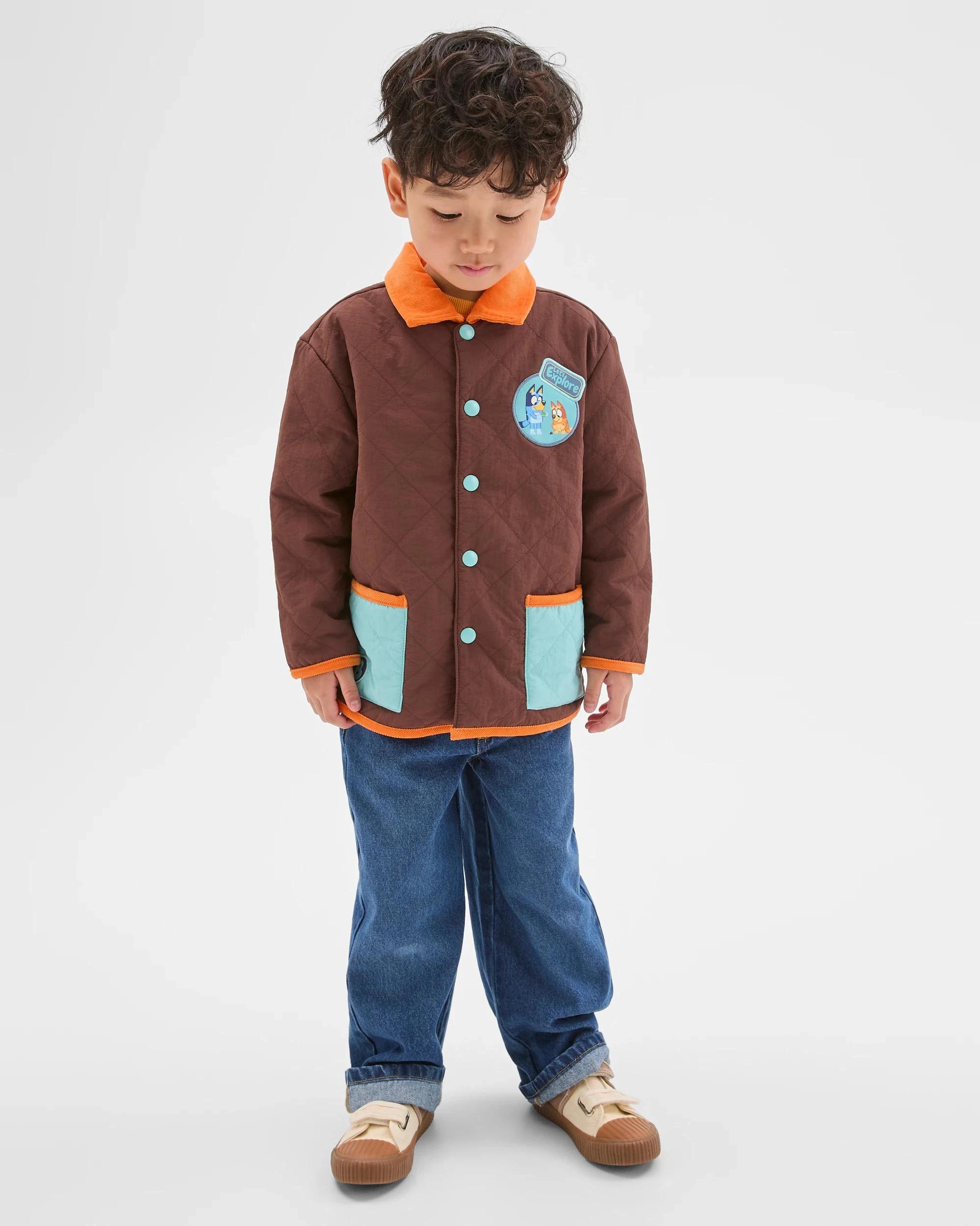 4 Bluey Quilted Jacket MULTI, 4 of 5