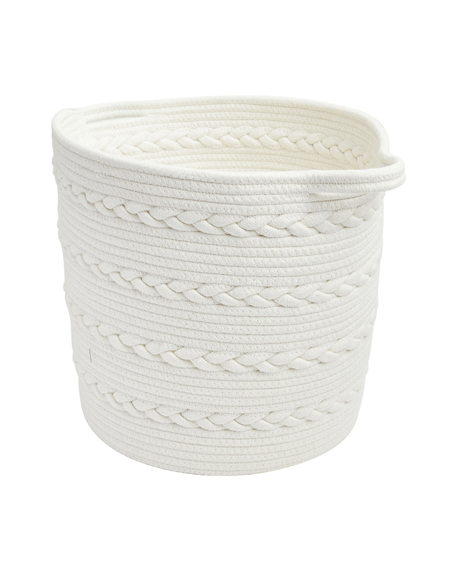 Round Braid Rope Basket - W