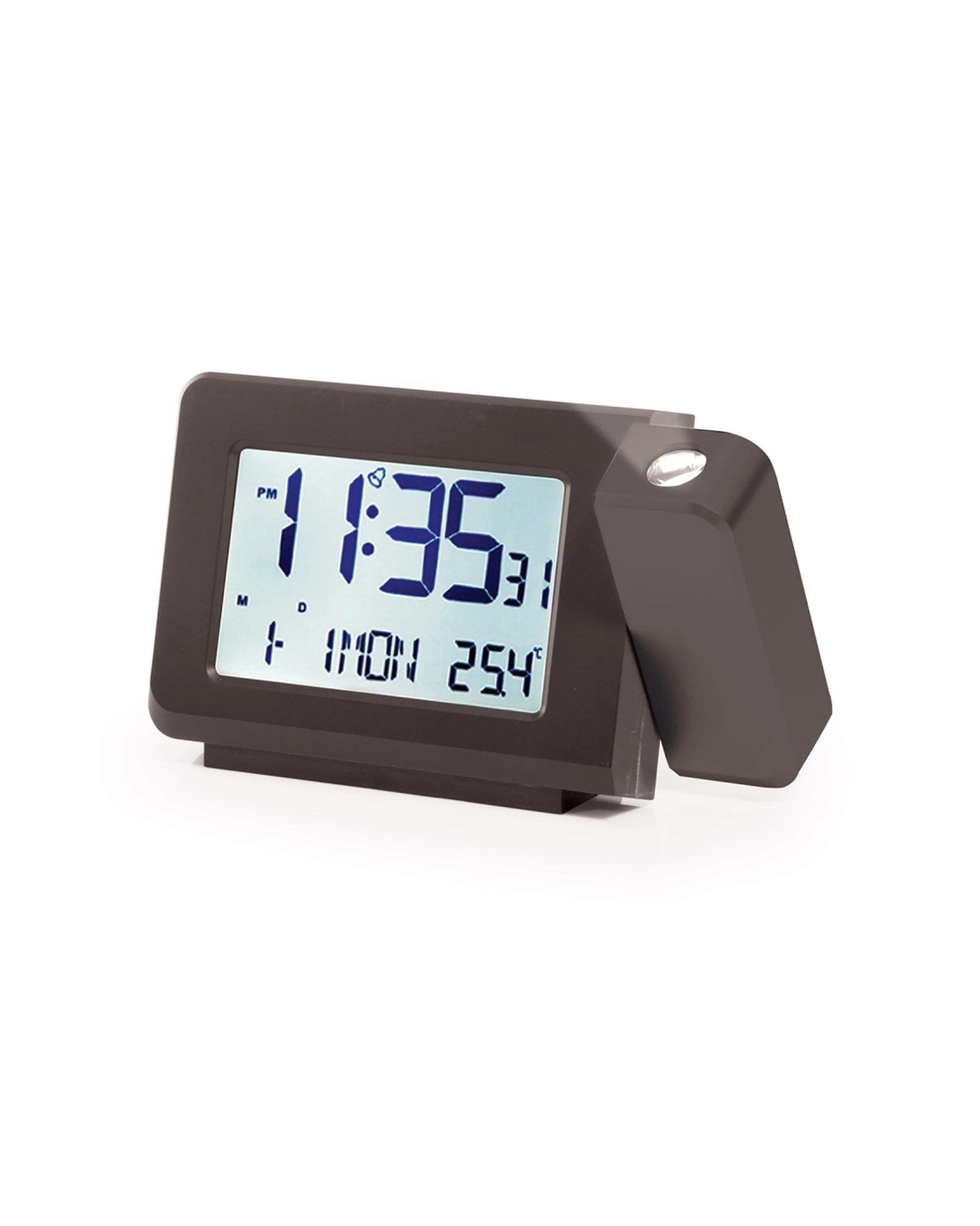 4 Maverick Desktop Projector LED Clock Digital Time Projection Alarm - Black, 4 of 4
