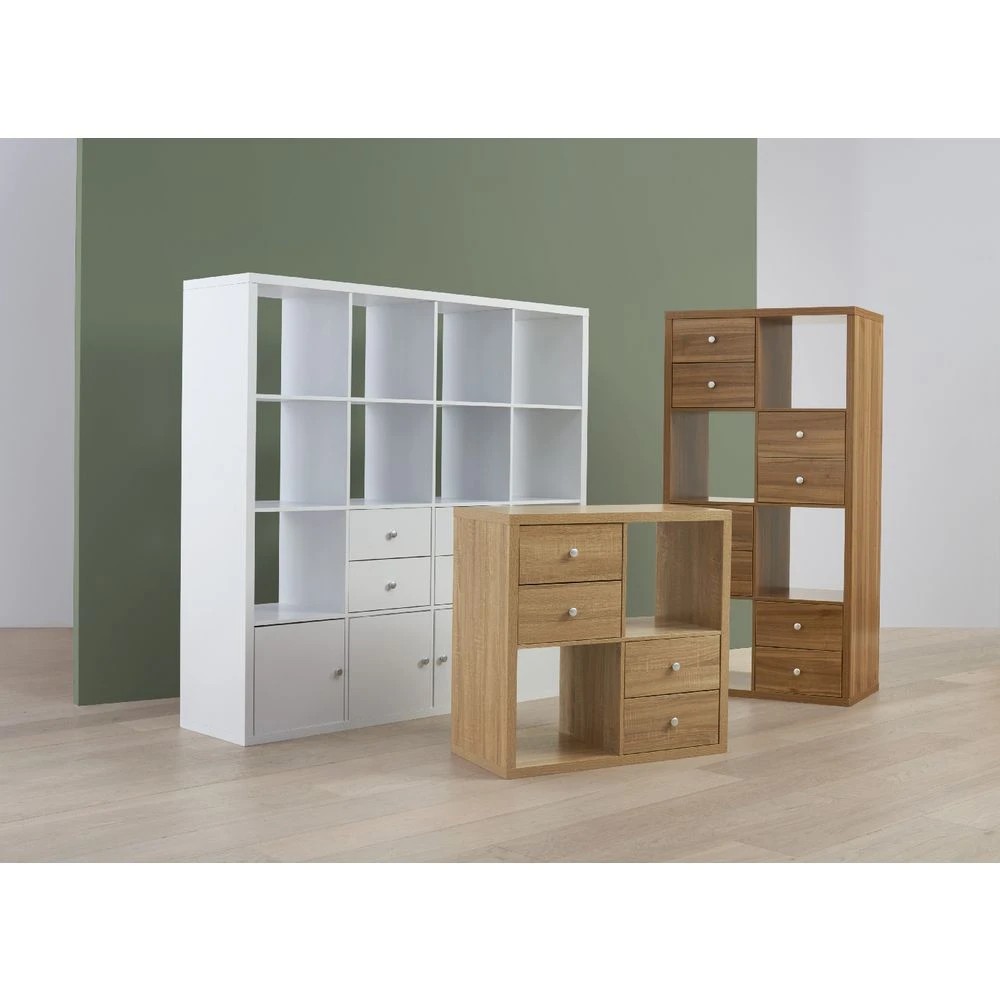 4 Horsen 16 Cube Bookcase White Bookcases & Storage Shelves, 4 of 5