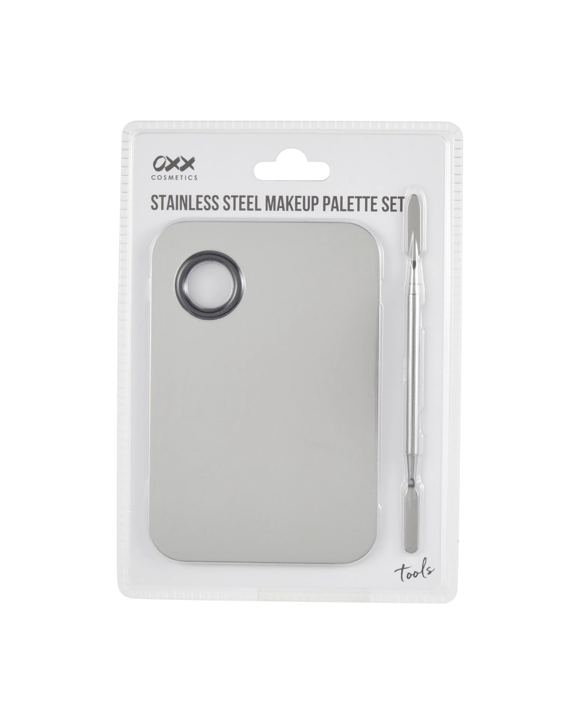 OXX Cosmetics Stainless Steel Makeup Palette Set - Black