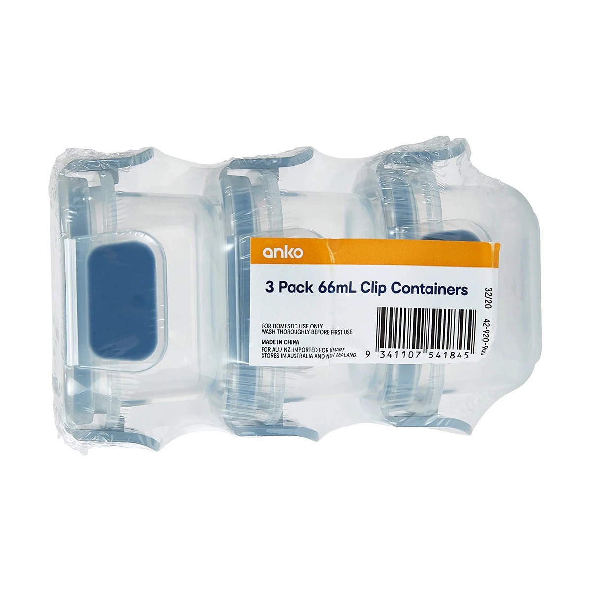 6 3 Pack 66ml Clip Containers, 6 of 6