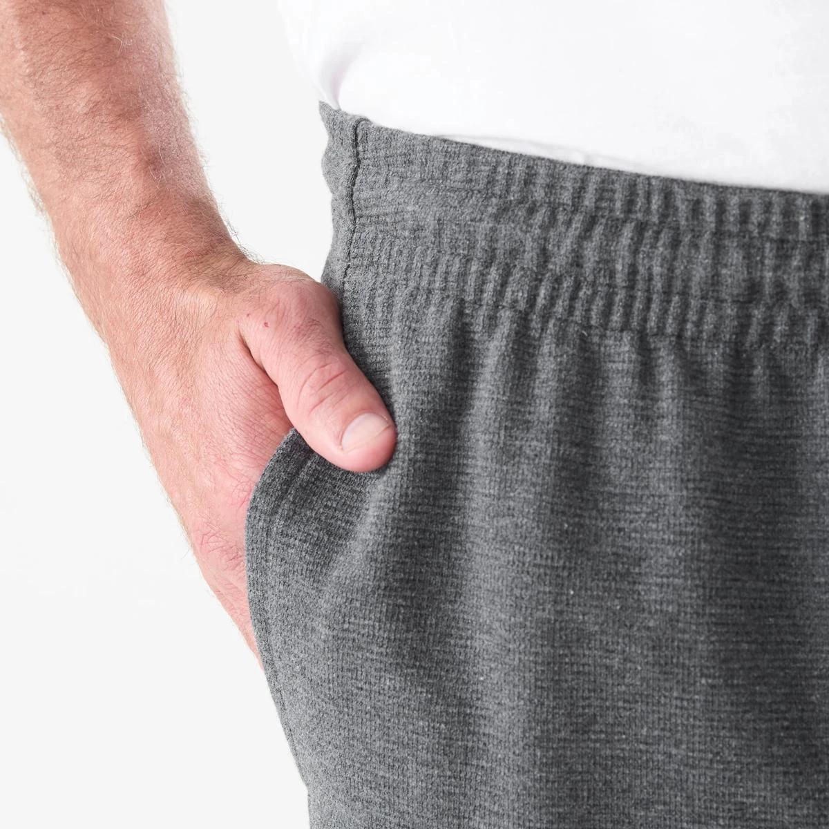 4 Textured Fleece Shorts CHARCOAL MARLE, 4 of 6