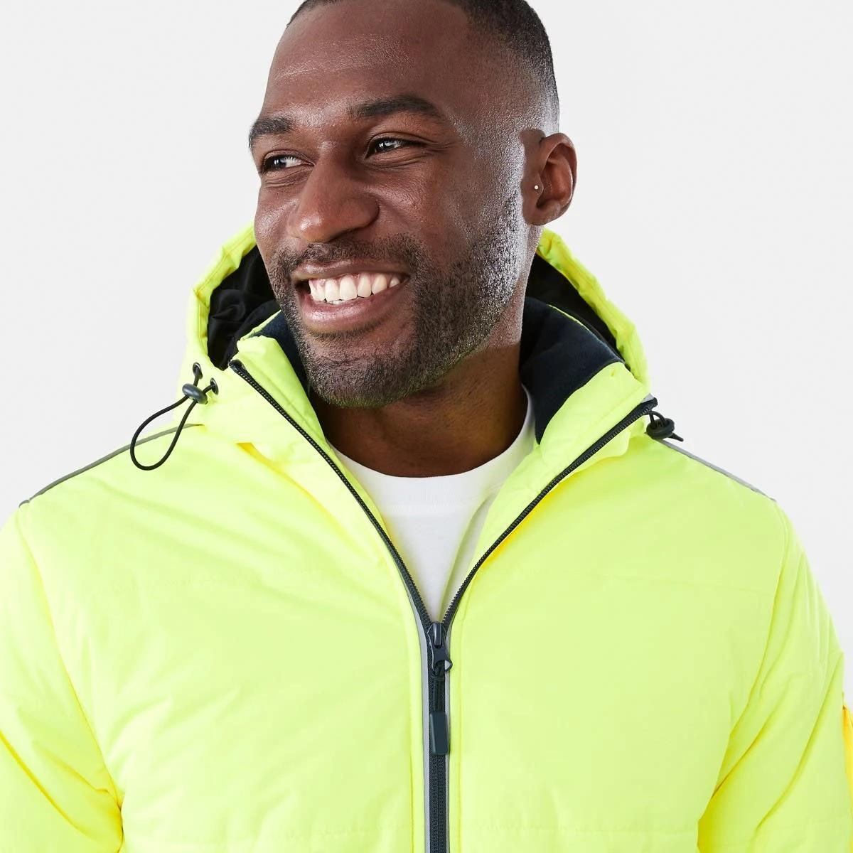 5 Hi-Visibility Puffer Jacket Yellow, 5 of 8