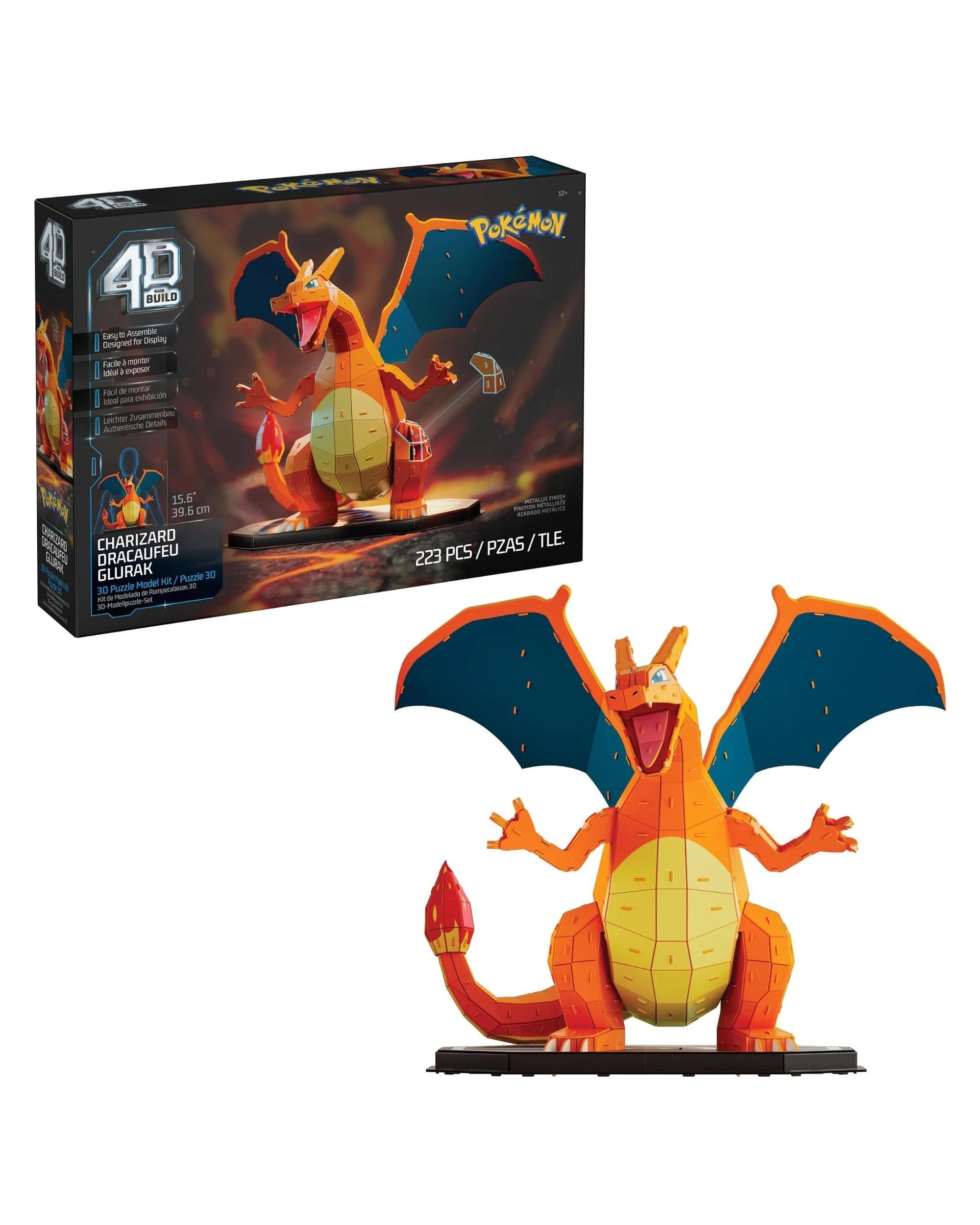 1 4D Build Pokemon Charizard Model Kit, 1 of 9