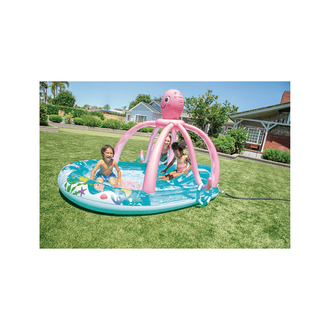 8 Intex Friendly Octopus Inflatable Pool Play Center - Built-In Sprayer 2.34m - Multi, 8 of 9