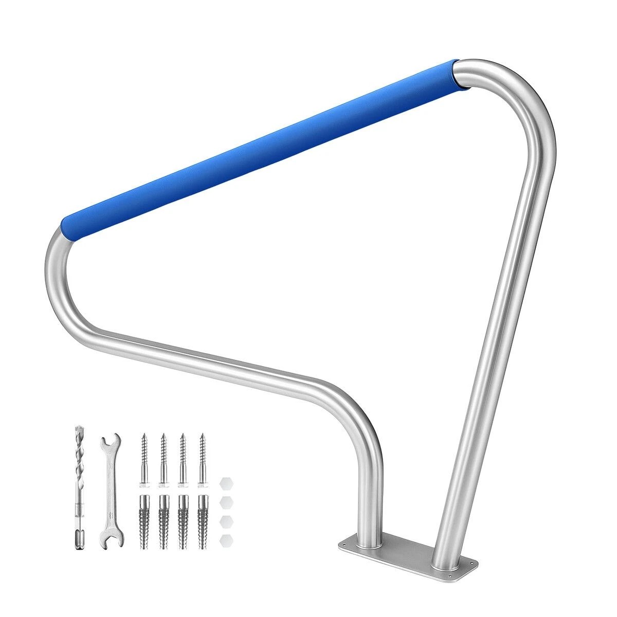 2 OGL Swimming Pool Handrail Steps Stairs Railing Banister Stainless Steel, 2 of 6