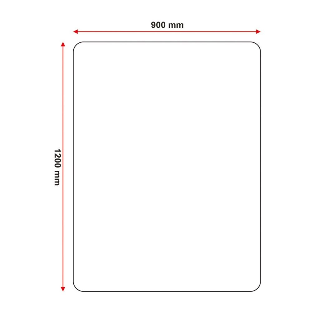 6 J.Burrows Hard Floor Chair Mat 900x1200 Rectangle, 6 of 6