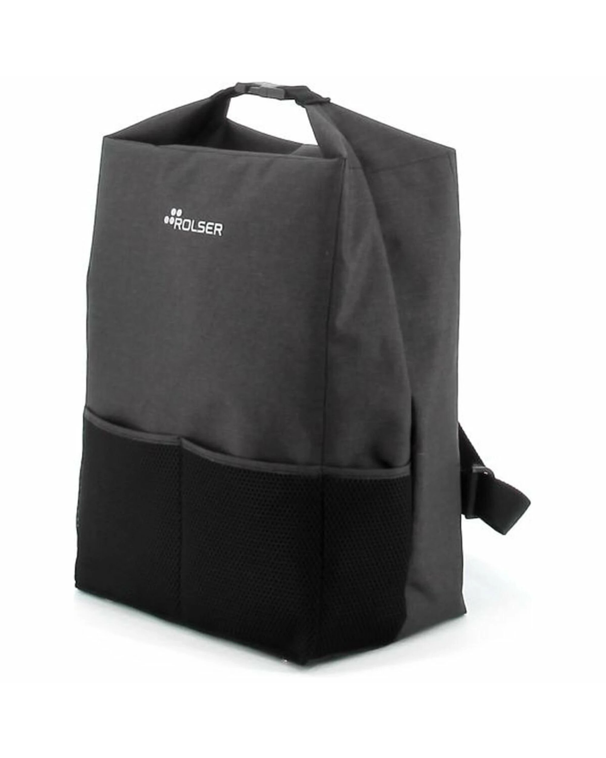 5 Rolser One Tweed TShop Foldable 4 Wheel Swivelling Trolley Black, 5 of 5