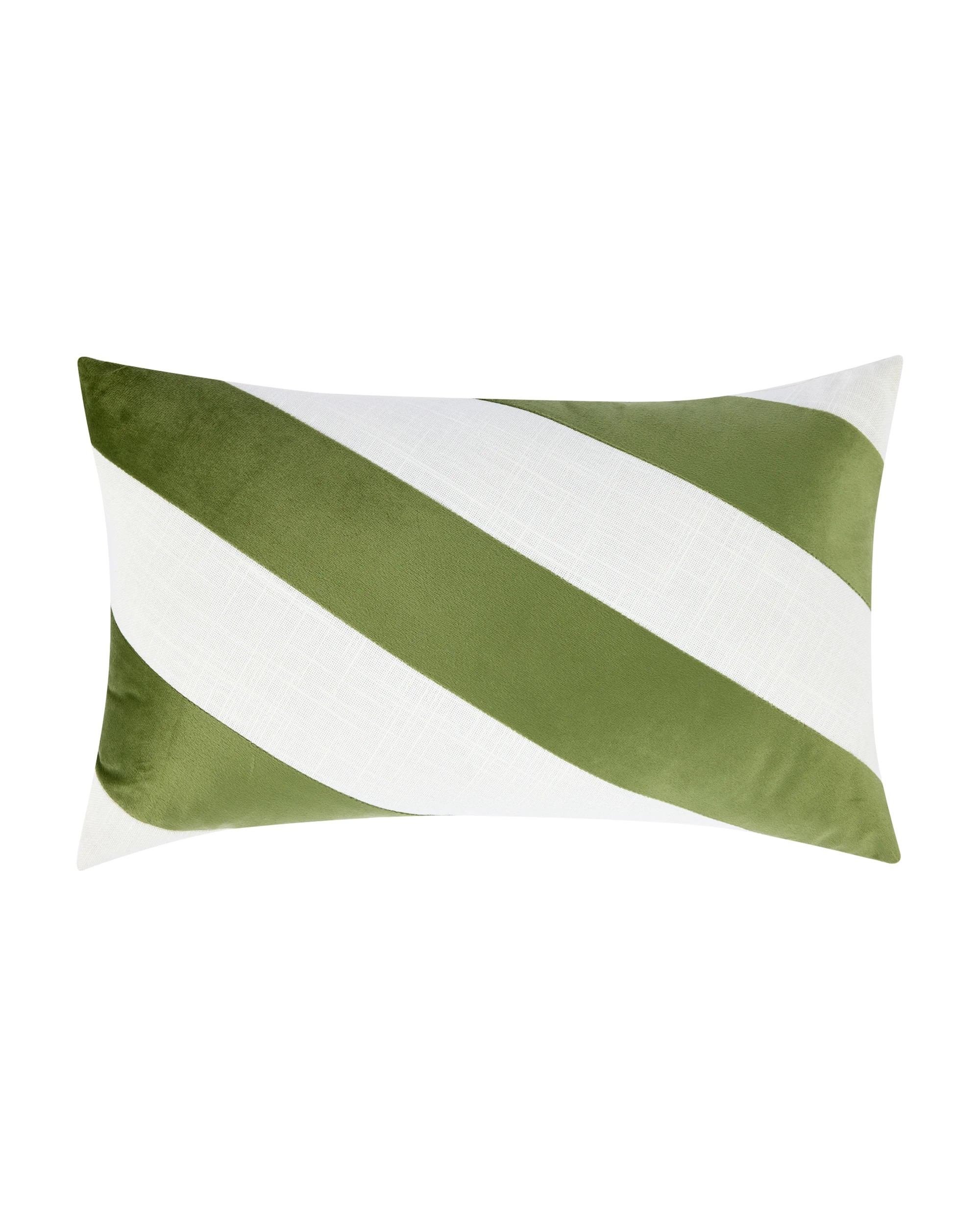 1 Diagonal Stripe Cushion - Sage, 1 of 4