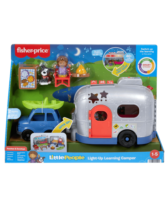 Fisher-Price Little People Light-Up Learning Camper - Blue