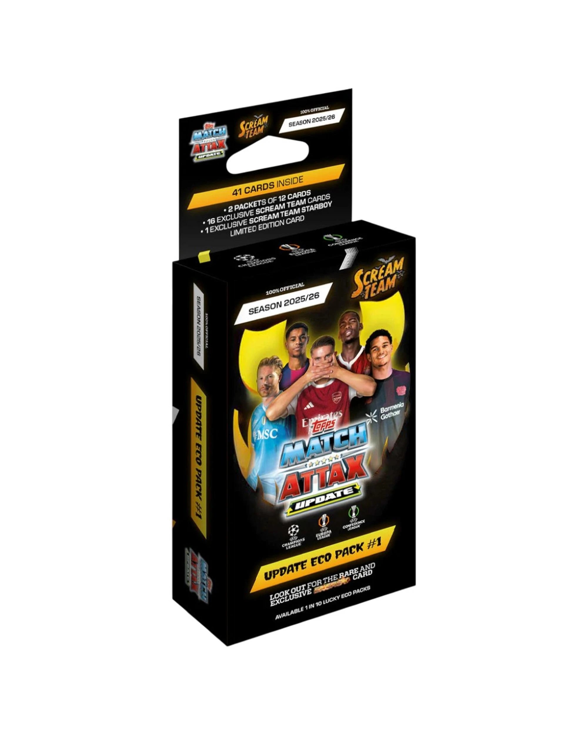 1 Topps Match Attax UEFA Club Competitions 2025/2026 Edition Scream Team Eco Pack, 1 of 8